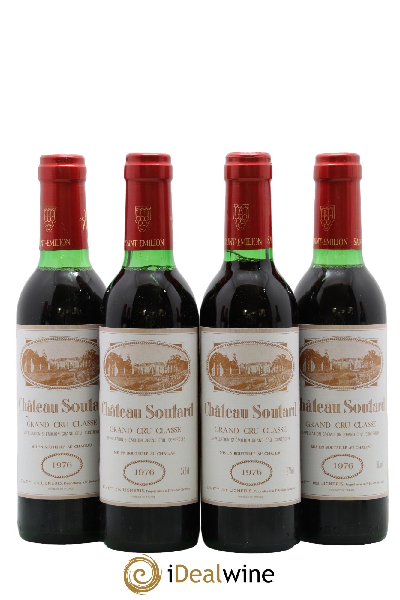 Château Soutard Grand Cru Classé 1976 - Lot of 4 half-bottles - 0