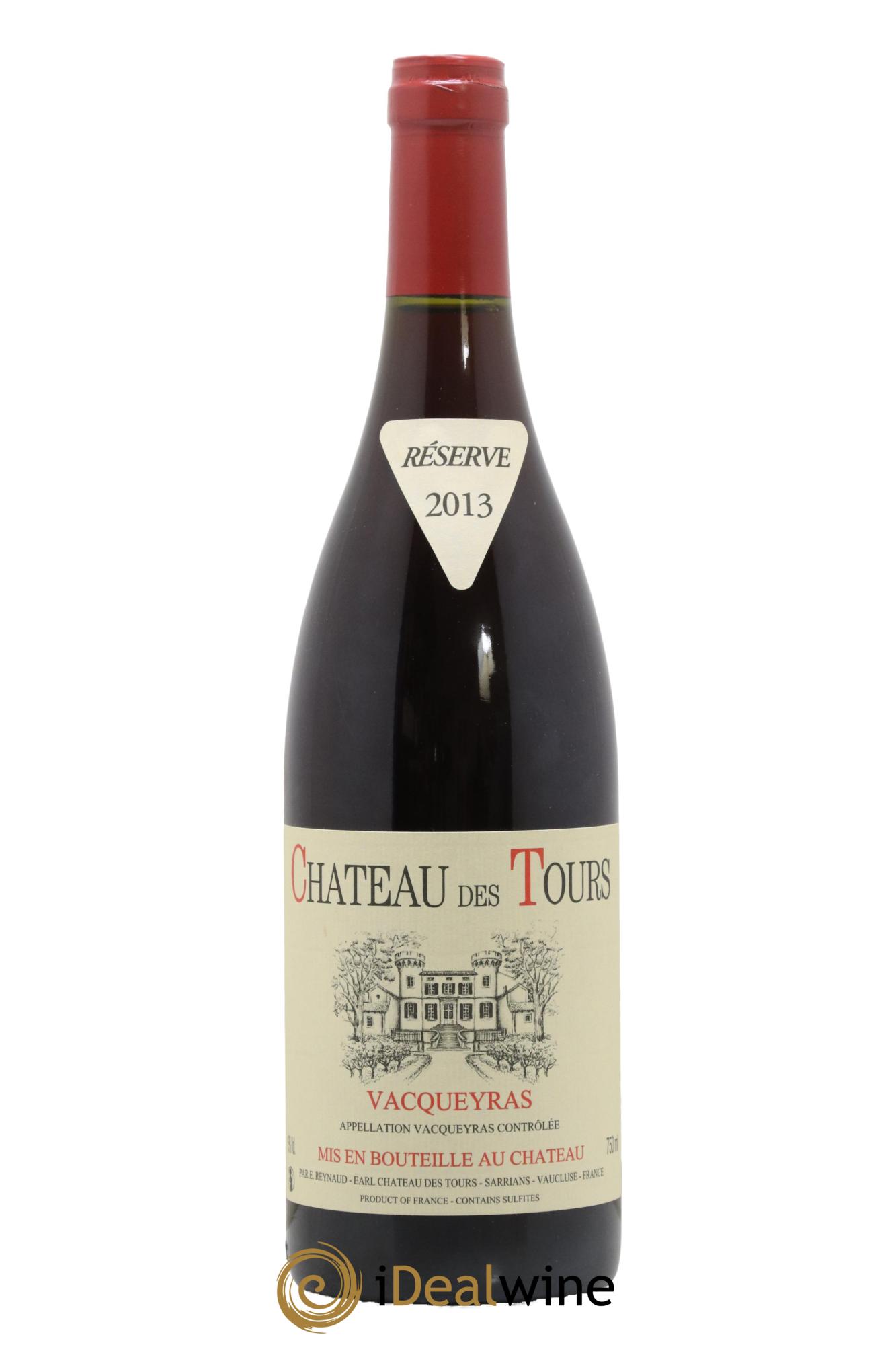 Vacqueyras Château des Tours Emmanuel Reynaud 2013 - Lot de 1 bouteille - 0