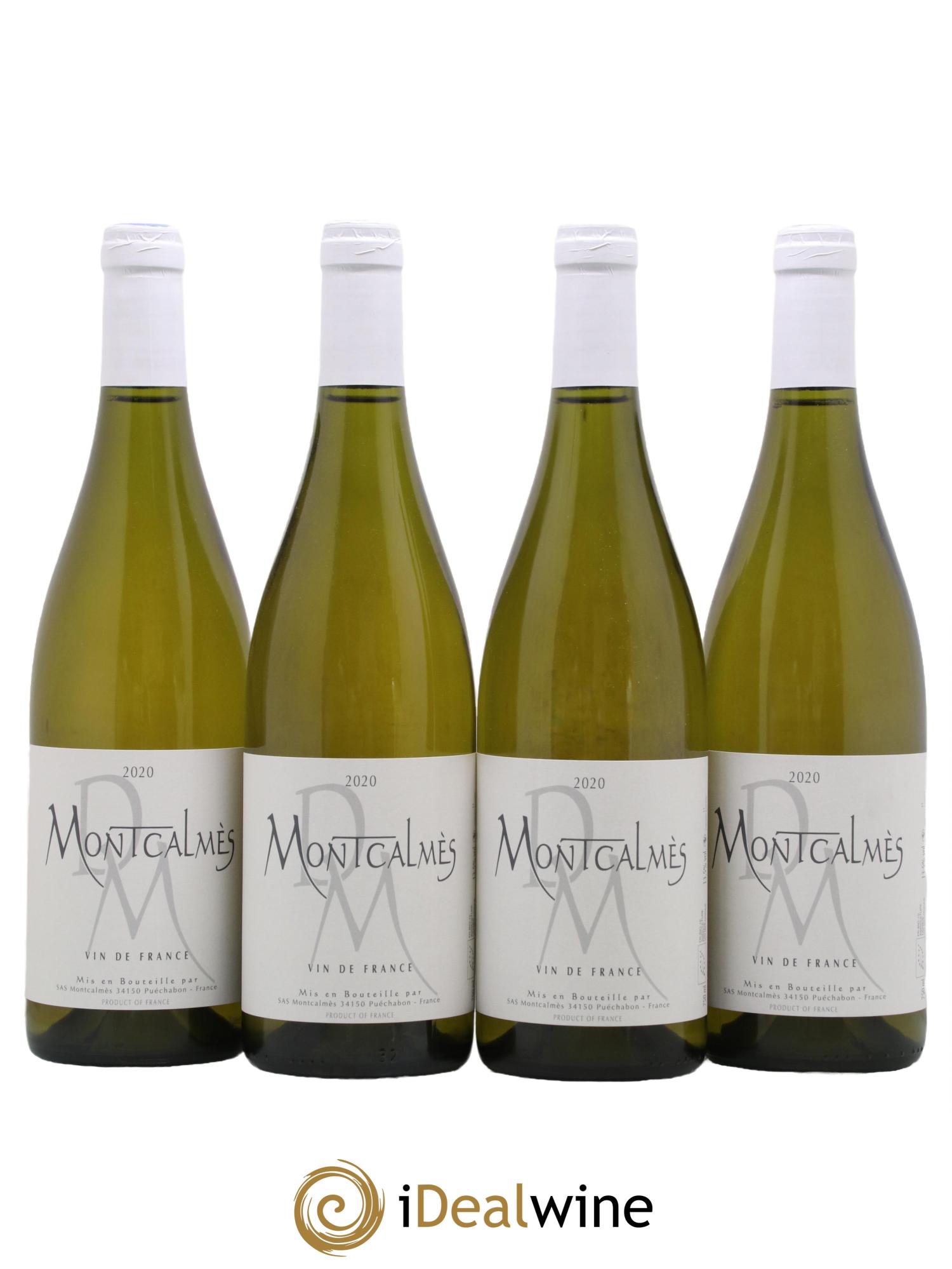 Vin de France Chardonnay Domaine Montcalmes 2020 - Lot de 4 bouteilles - 0