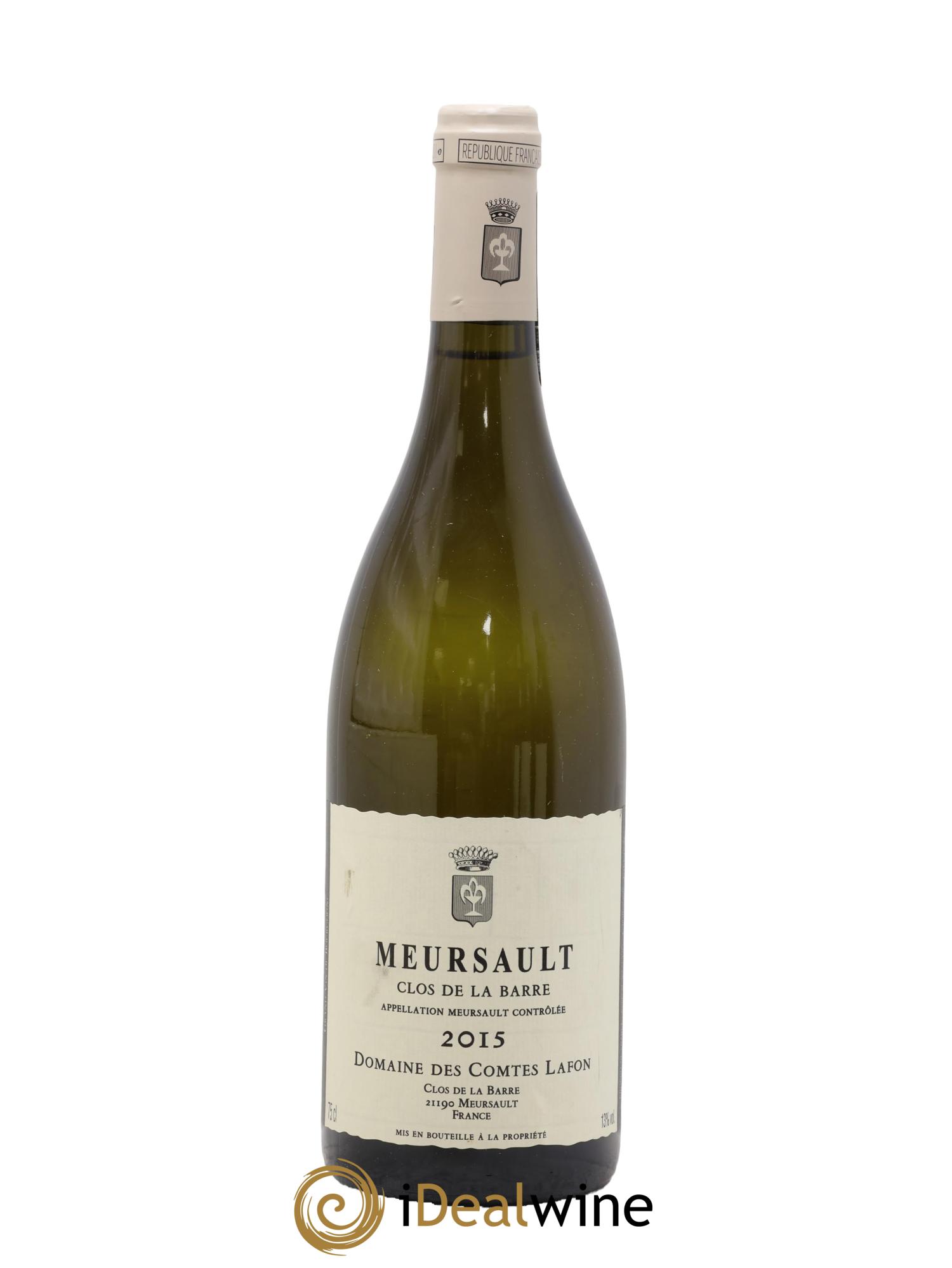Meursault Clos de la Barre Comtes Lafon (Domaine des) 2015 - Lot de 1 bouteille - 0