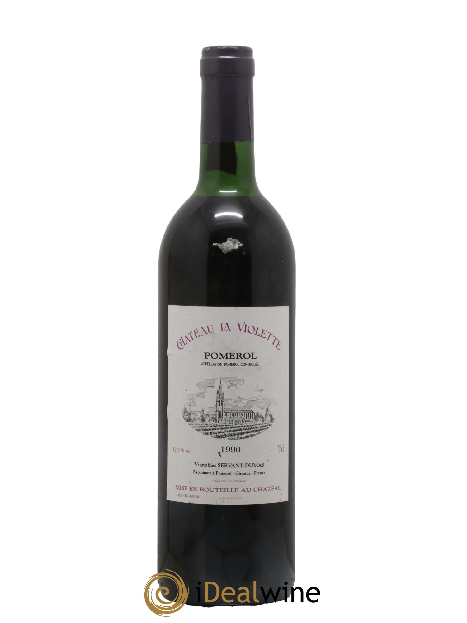 Château la Violette 1990 - Lot de 1 bouteille - 0