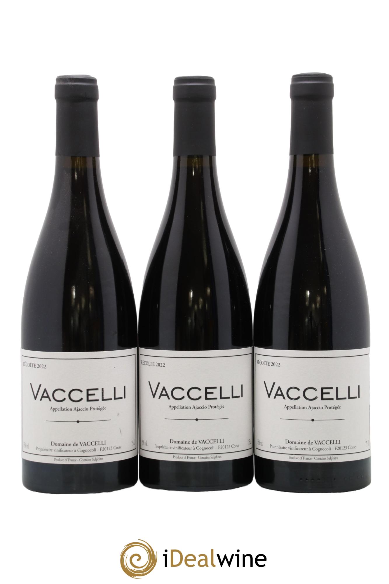 Ajaccio Vaccelli 2022 - Posten von 3 Flaschen - 0