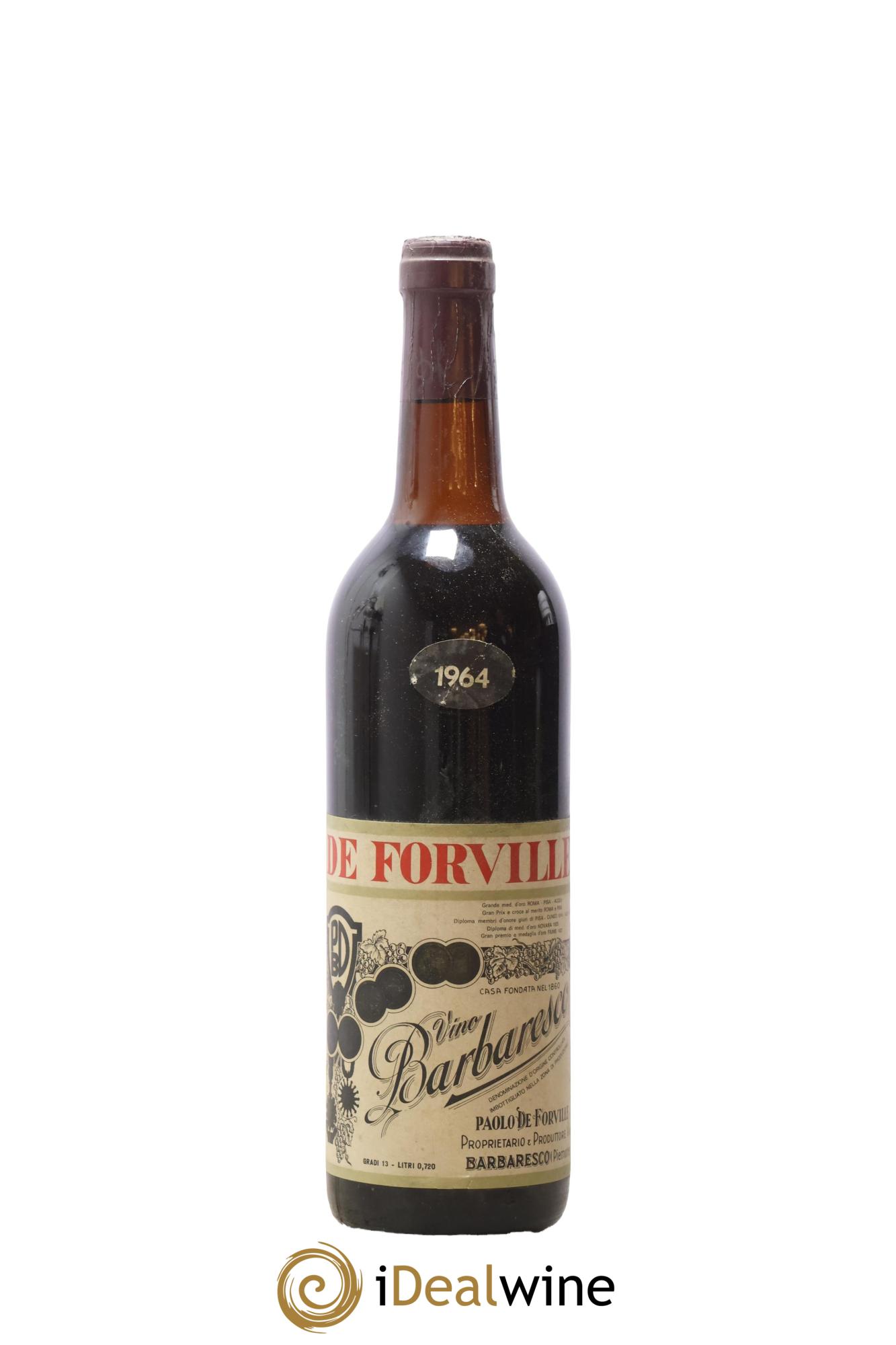 Barbaresco DOCG Casa de Forville 1964 - Posten von 1 Flasche - 0