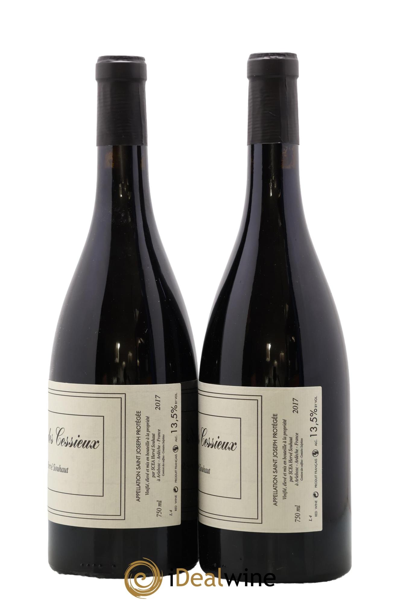 Saint-Joseph Clos des Cessieux Hervé Souhaut - Domaine Romaneaux-Destezet 2017 - Lot of 2 bottles - 1