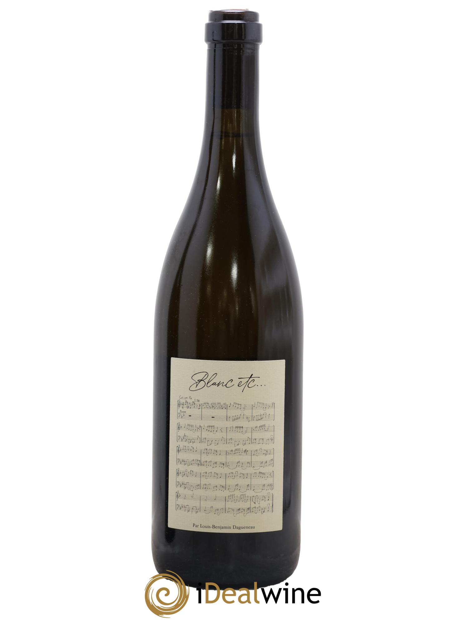 Vin de France Blanc Etc Dagueneau (Domaine Didier - Louis-Benjamin) 2019 - Lot de 1 bouteille - 0