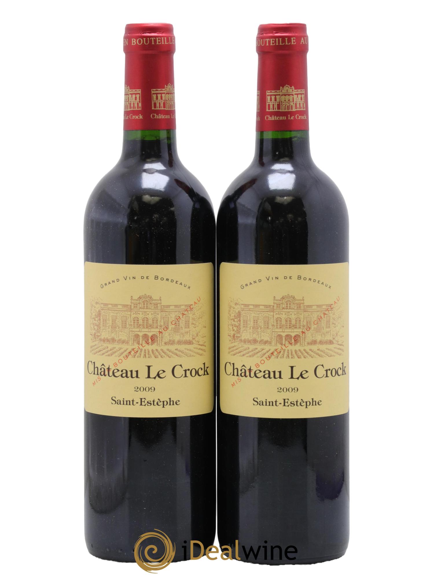 Château le Crock Cru Bourgeois 2009 - Lotto di 2 bottiglie - 0