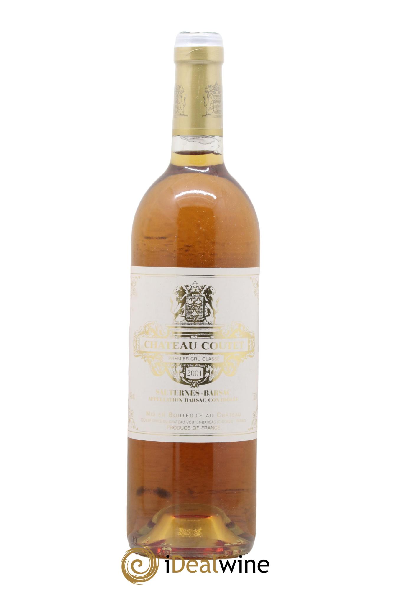 Château Coutet 1er Grand Cru Classé 2001 - Lotto di 1 bottiglia - 0