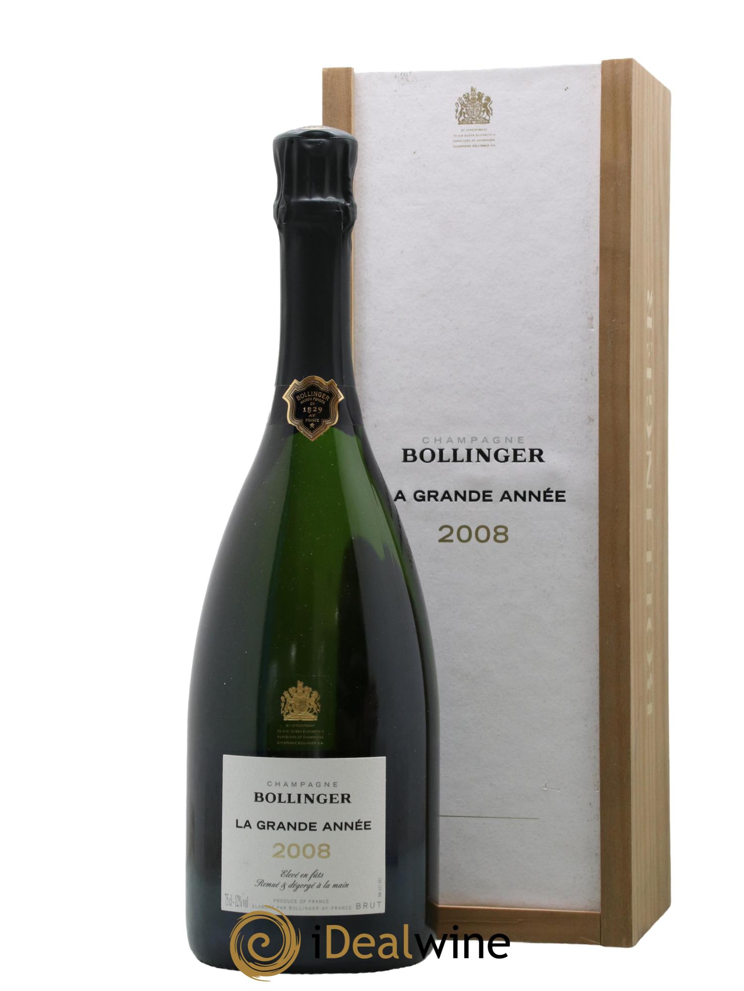 La Grande Année Brut Bollinger 2008 - Lot de 1 bouteille - 0
