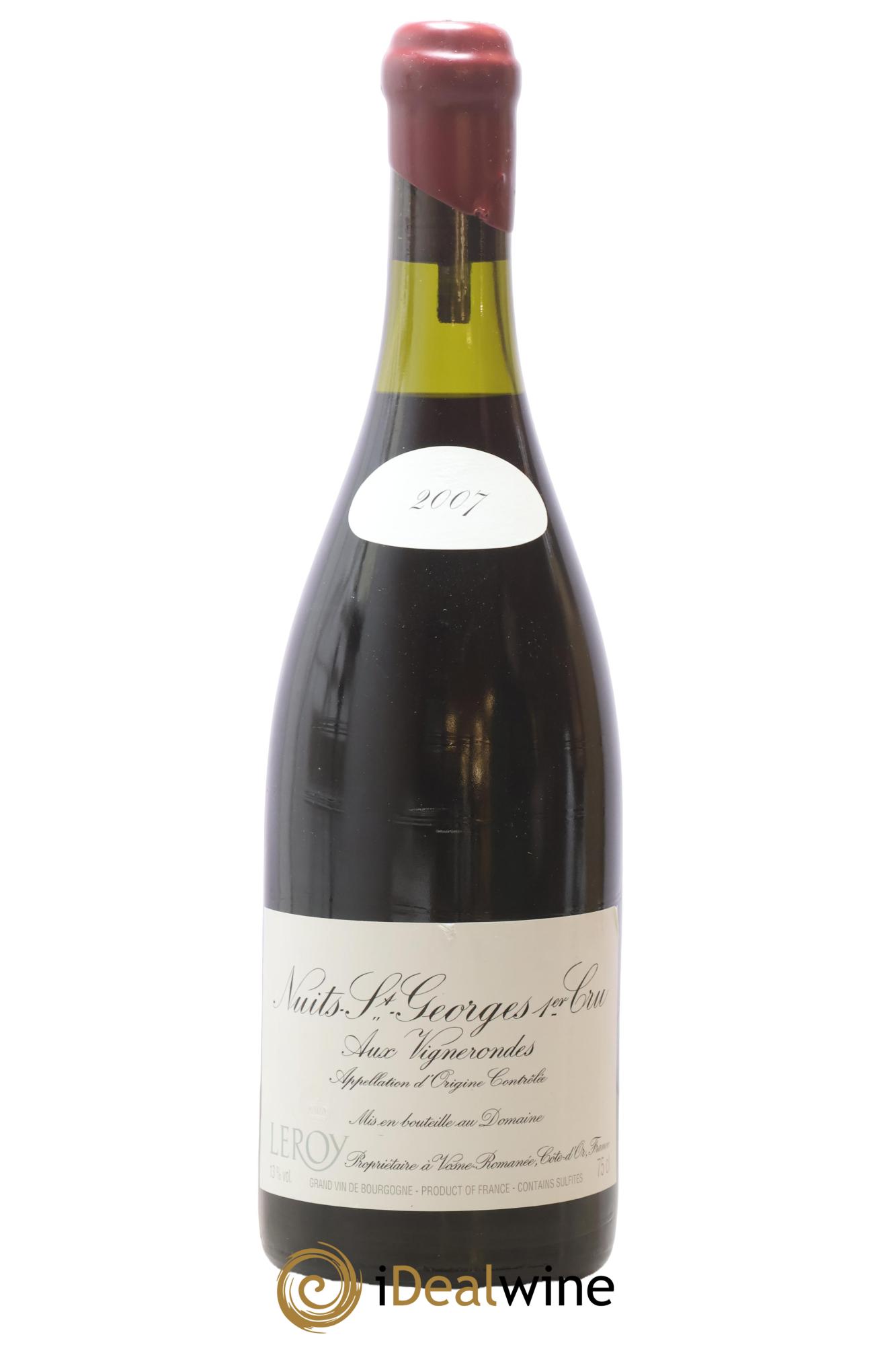 Nuits-Saint-Georges 1er Cru Aux Vignerondes Leroy (Domaine) 2007 - Lot de 1 bouteille - 0
