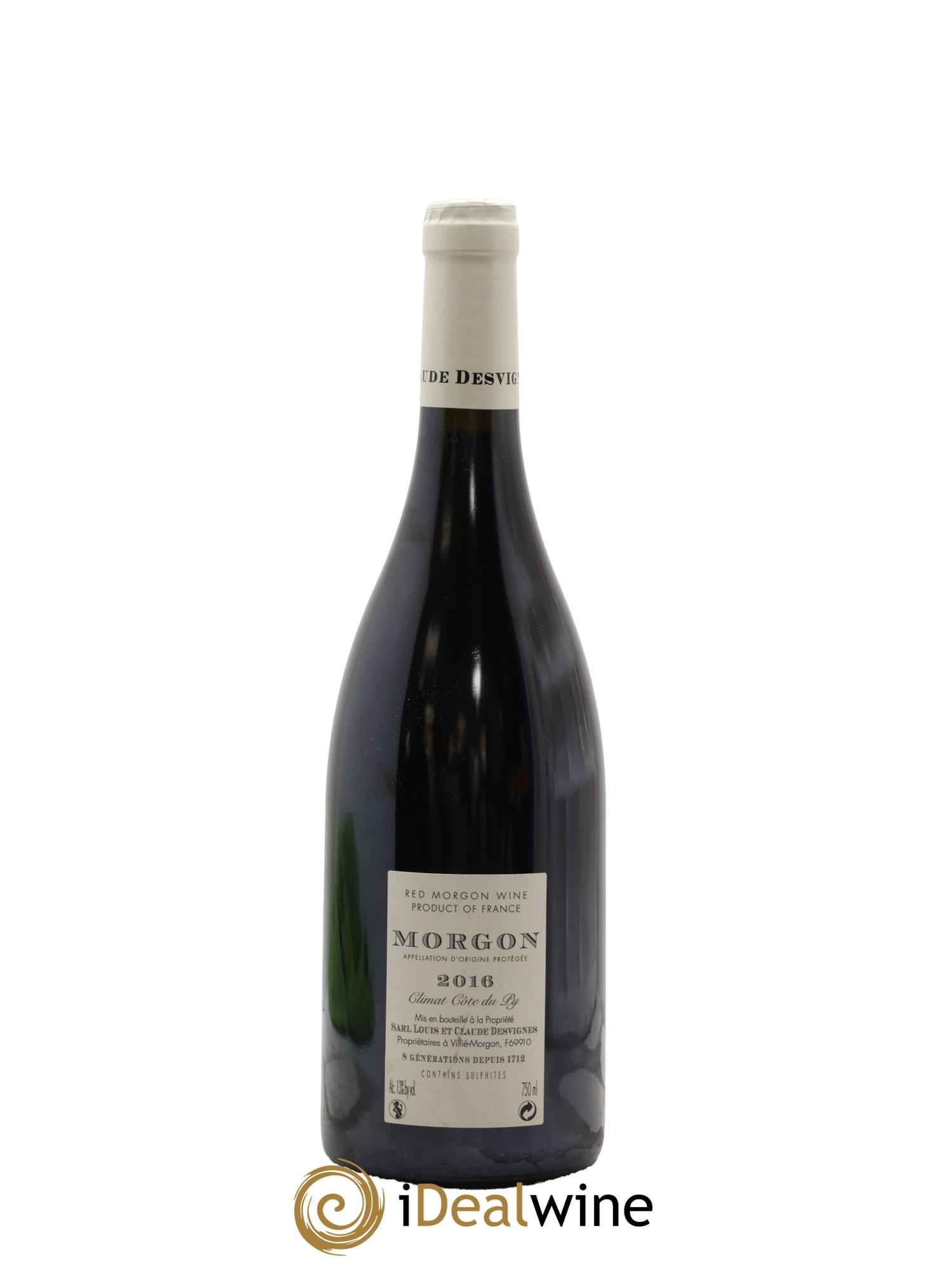 Morgon Côte de Py Javernières Louis-Claude Desvignes 2016 - Lot of 1 bottle - 1
