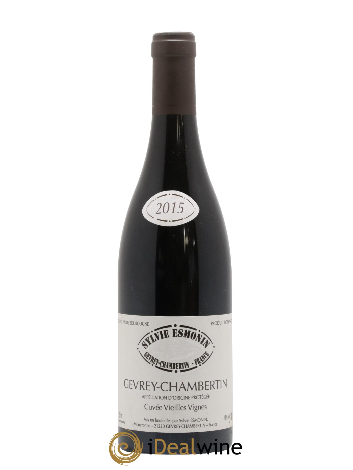 Gevrey-Chambertin Vieilles Vignes Sylvie Esmonin 2015 - Lot de 1 bouteille - 0