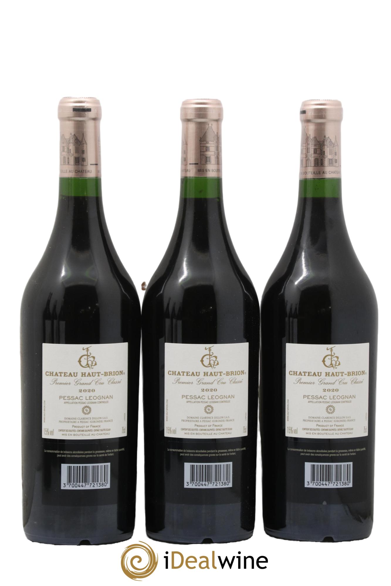 Château Haut Brion 1er Grand Cru Classé 2020 - Lot of 6 bottles - 2