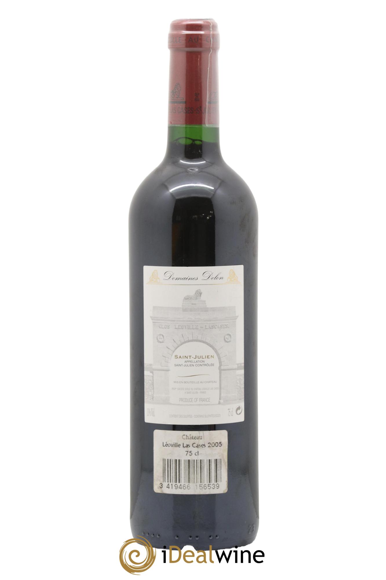 Château Léoville Las Cases 2ème Grand Cru Classé 2005 - Lot de 1 bouteille - 1