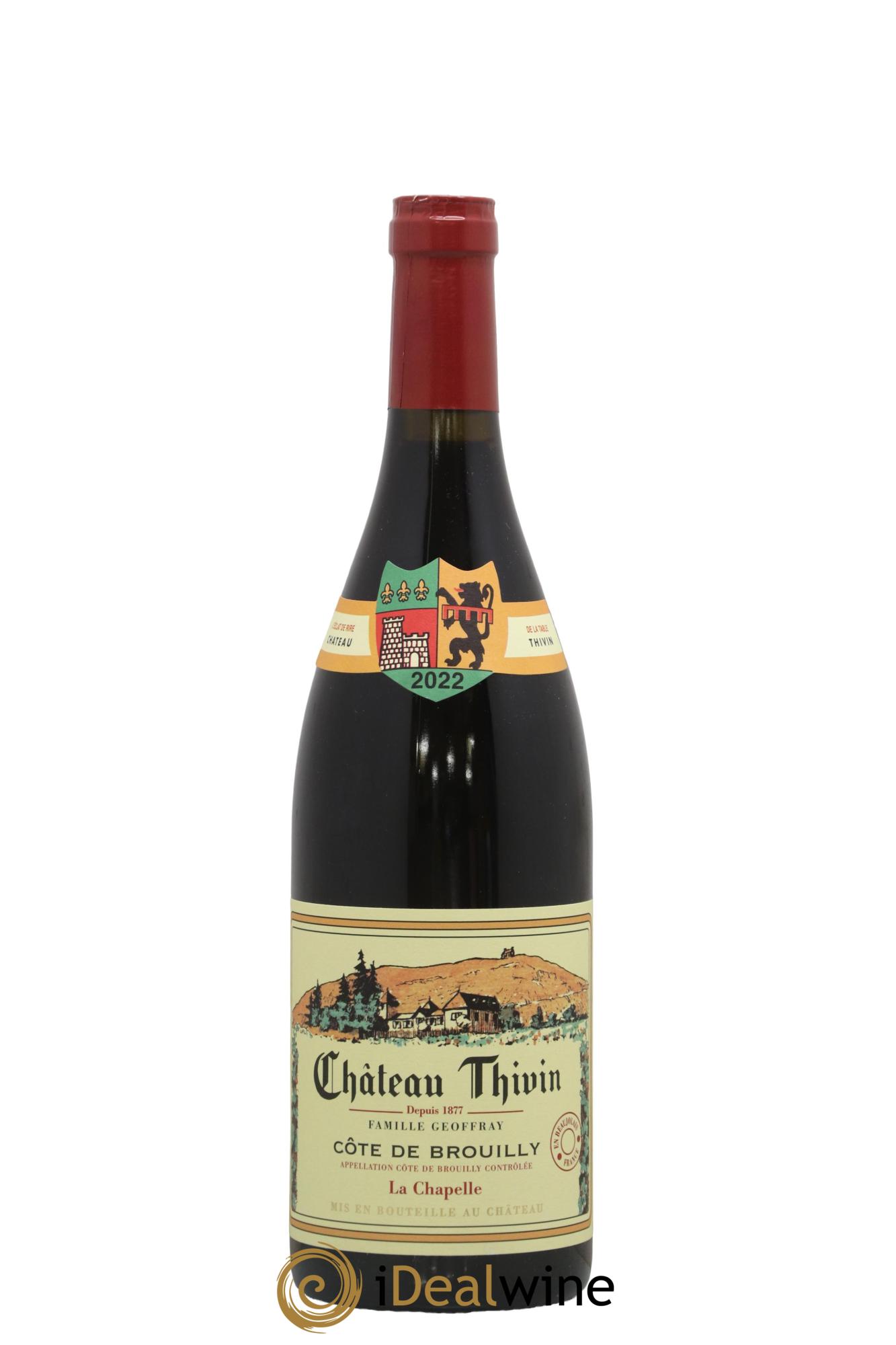 Côte de Brouilly Cuvée La Chapelle Château Thivin 2022 - Posten von 1 Flasche - 0