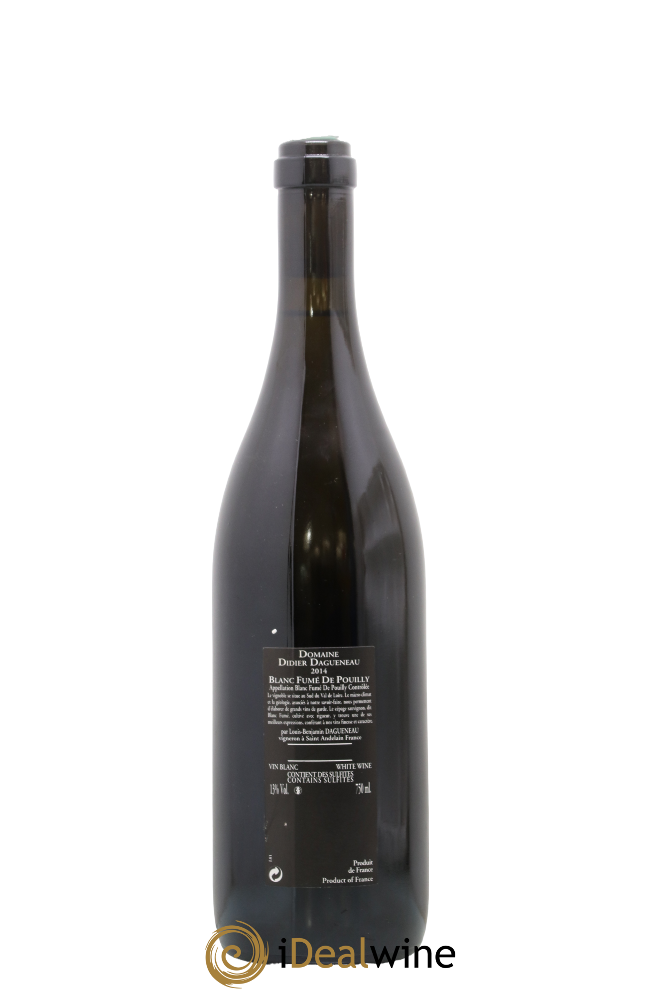 Vin de France (anciennement Pouilly-Fumé) Silex Dagueneau (Domaine Didier - Louis-Benjamin) 2014 - Lot de 1 bouteille - 1