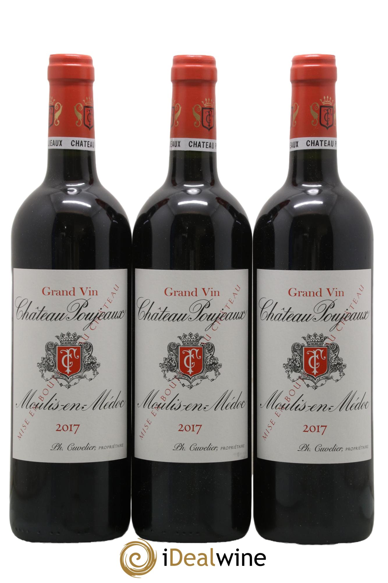Château Poujeaux 2017 - Lot of 3 bottles - 0
