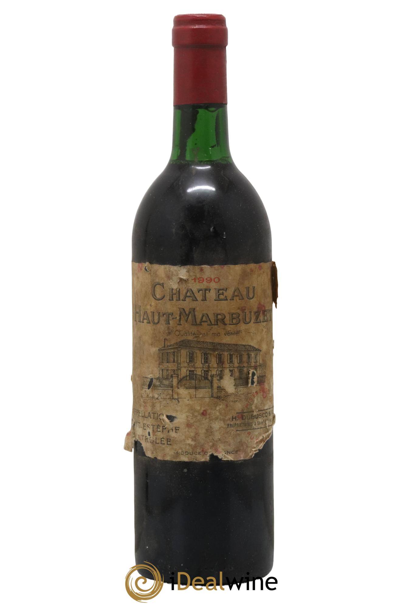 Château Haut Marbuzet 1990 - Lot de 1 bouteille - 0