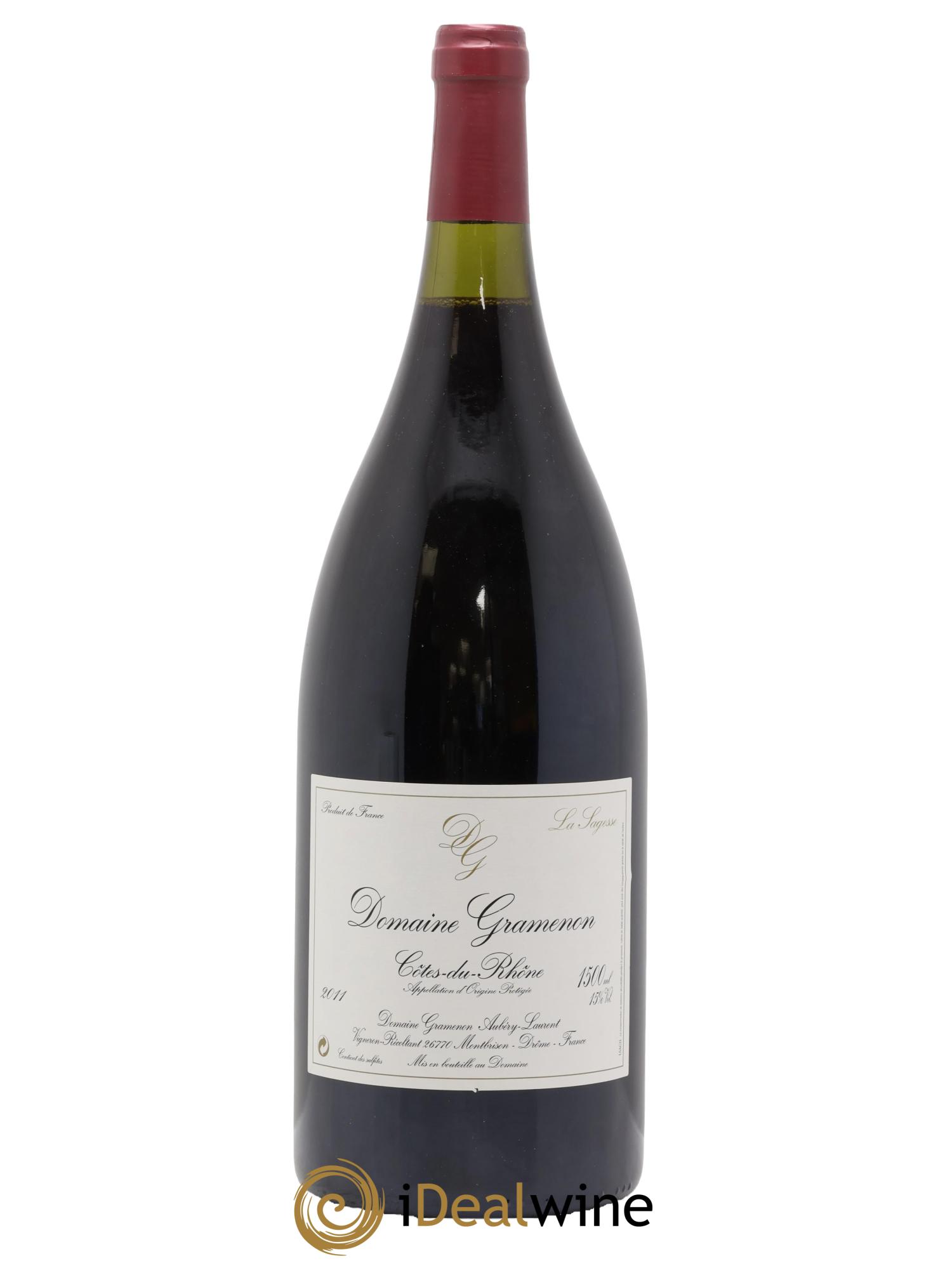 Côtes-du-Rhône La Sagesse Gramenon (Domaine) 2011 - Lot of 1 magnum - 0