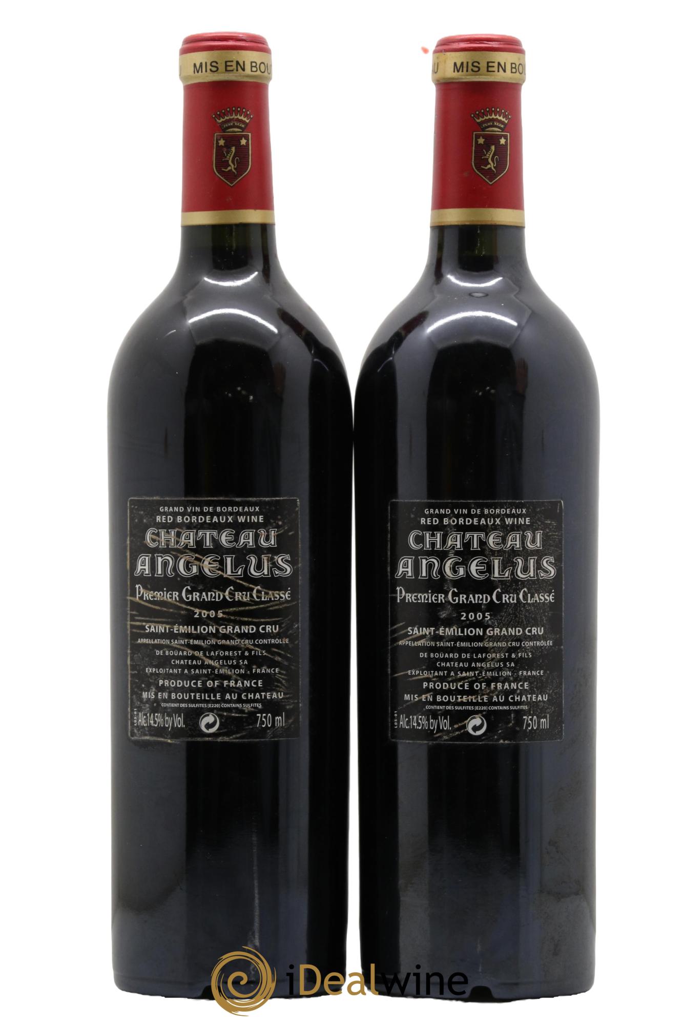 Château Angélus 1er Grand Cru Classé A 2005 - Lot de 2 bouteilles - 1