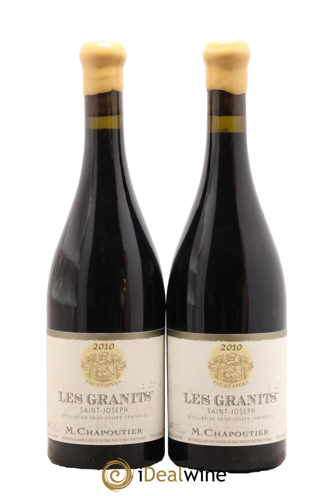 Saint-Joseph Les Granits Chapoutier 2010 - Lot de 2 bouteilles - 0
