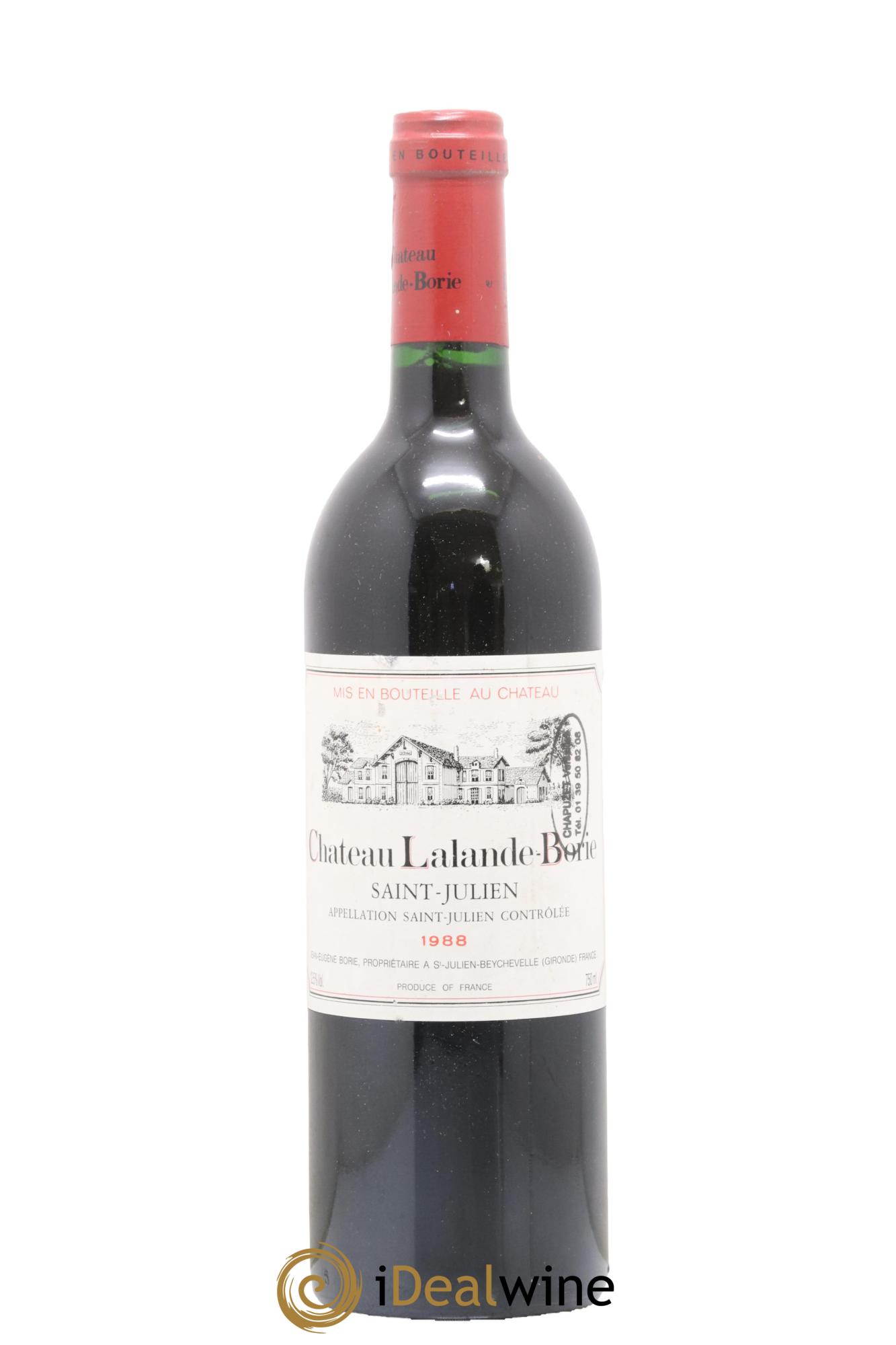 Château Lalande Borie 1988 - Lot de 1 bouteille - 0