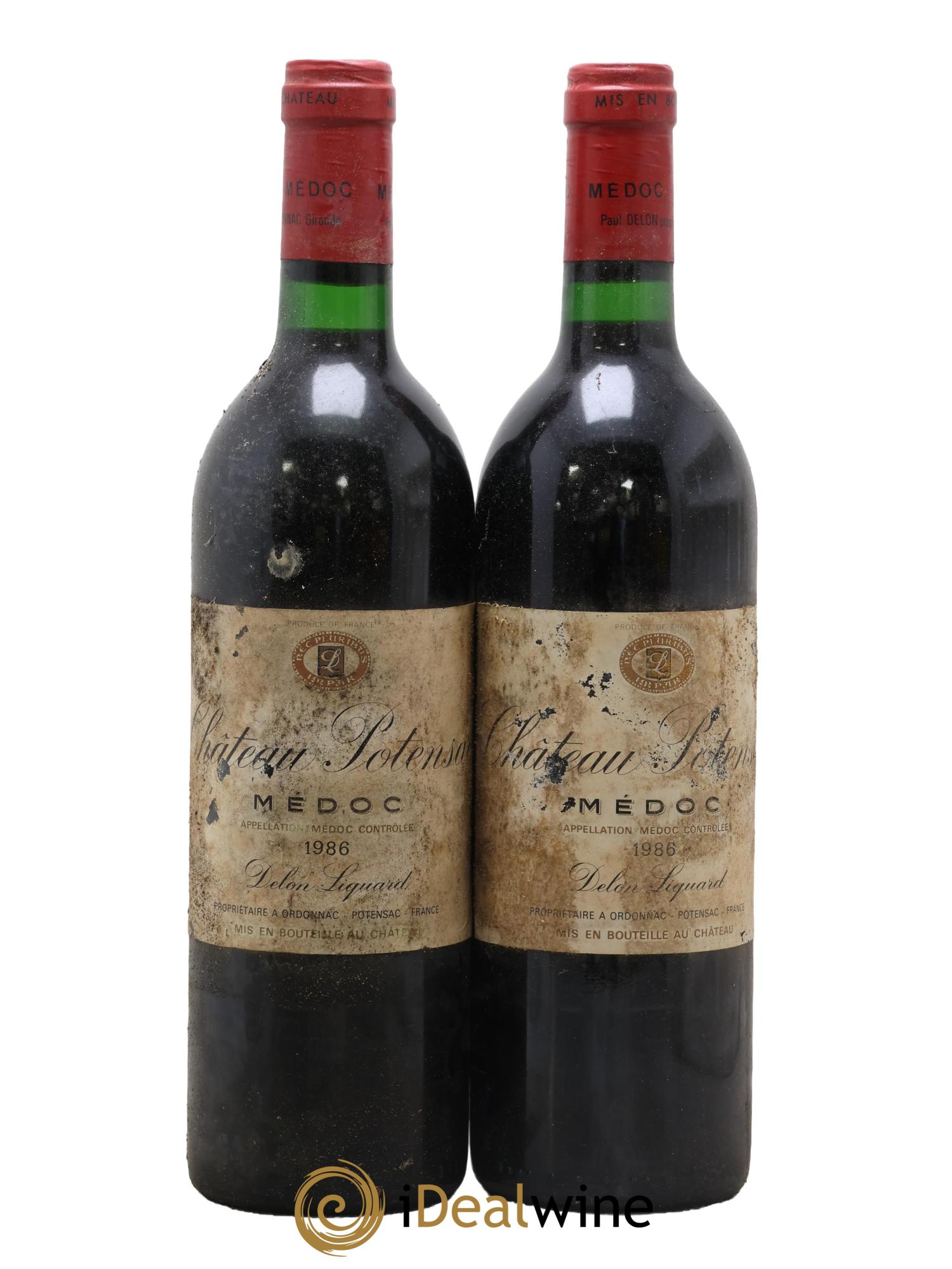 Château Potensac 1986 - Lot de 2 bouteilles - 0
