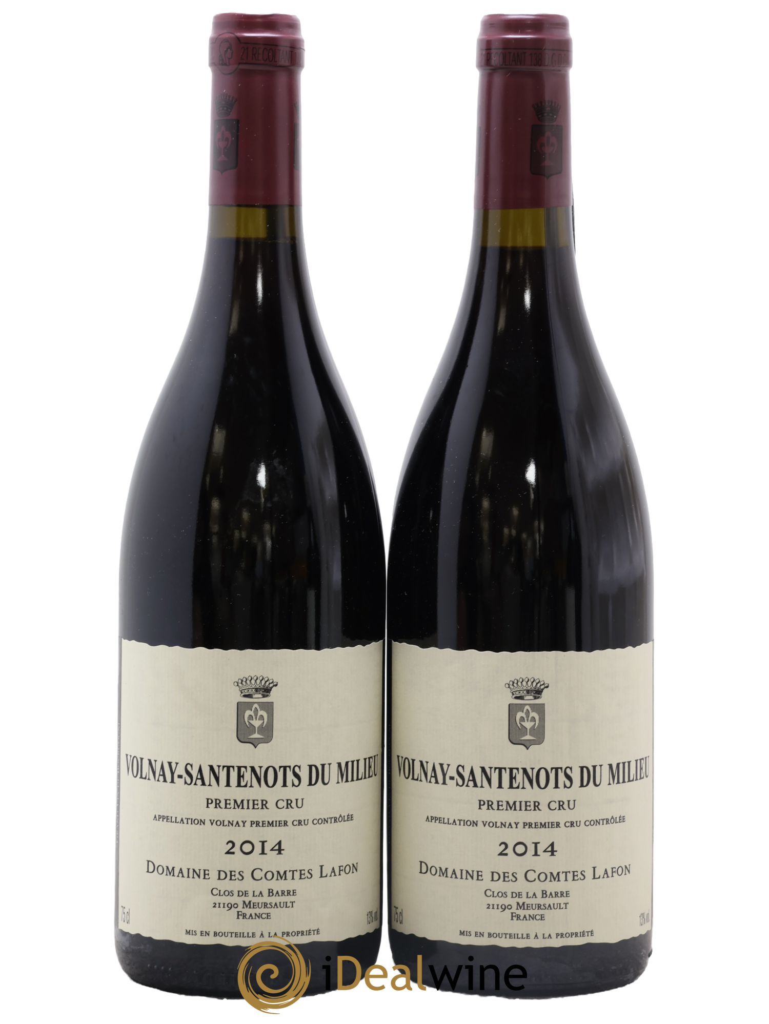 Volnay 1er Cru Santenots du Milieu Comtes Lafon (Domaine des) 2014 - Lot de 2 bouteilles - 0