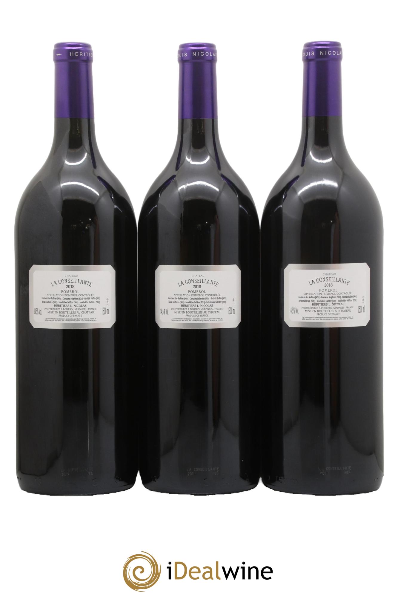 Château la Conseillante 2018 - Lot of 3 magnums - 1