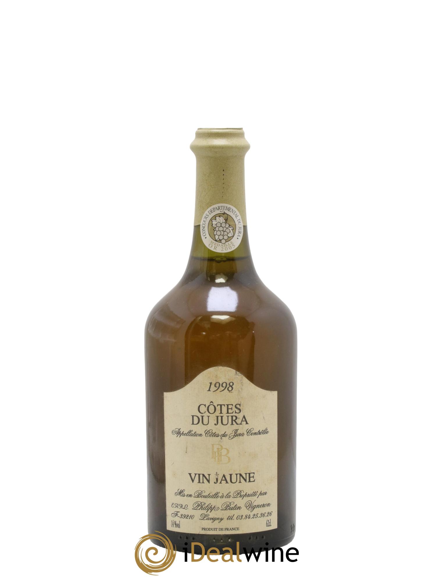 Côtes du Jura Vin Jaune Philippe Butin 1998 - Lot de 1 clavelin - 0