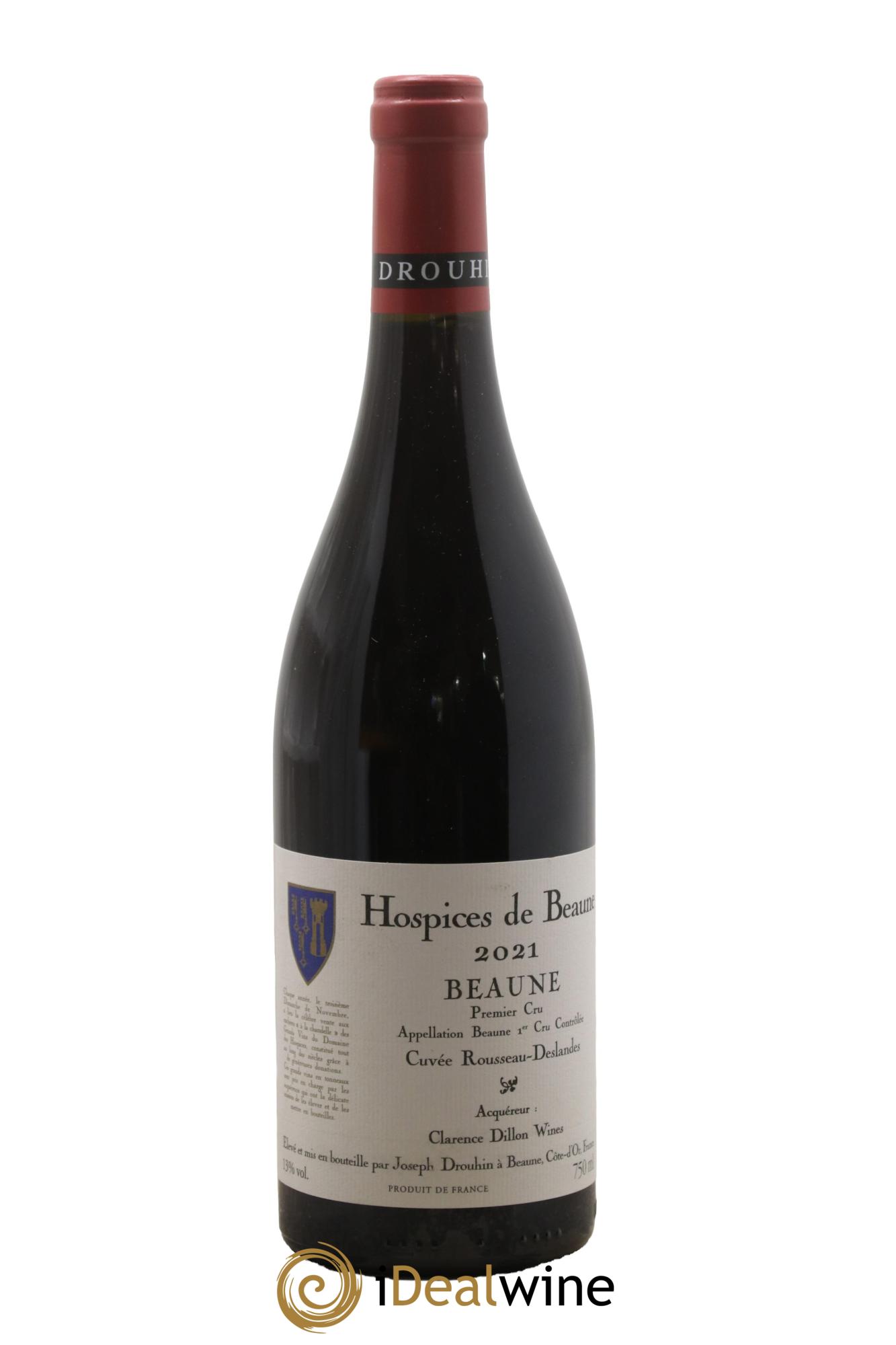Beaune 1er Cru Cuvée Rousseau Deslandes Hospices de Beaune Drouhin 2021 - Lot de 1 bouteille - 0