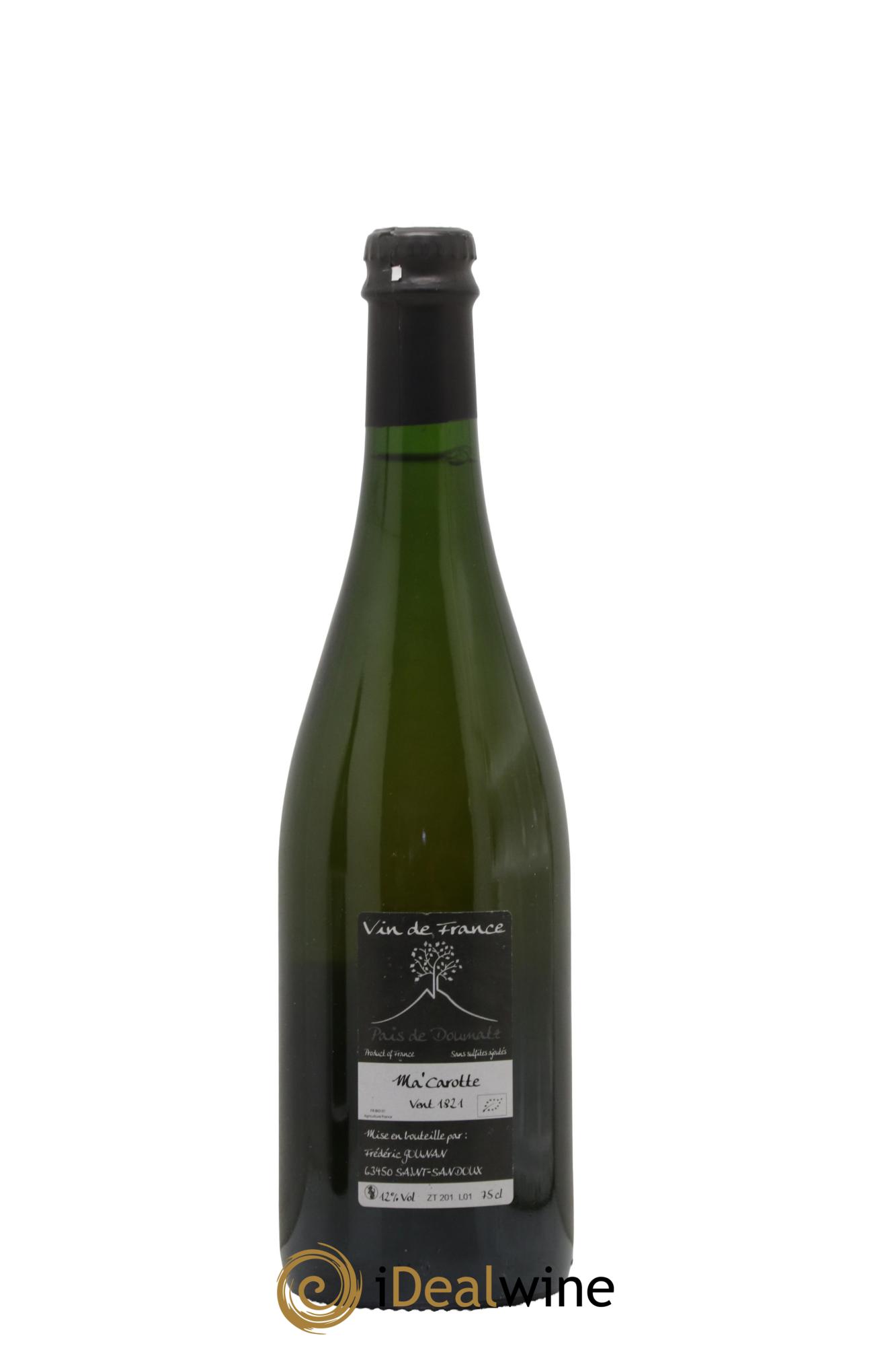 Vin de France Ma Carotte Vignoble de l'Arbre Blanc 2018 - Lot de 1 bouteille - 1