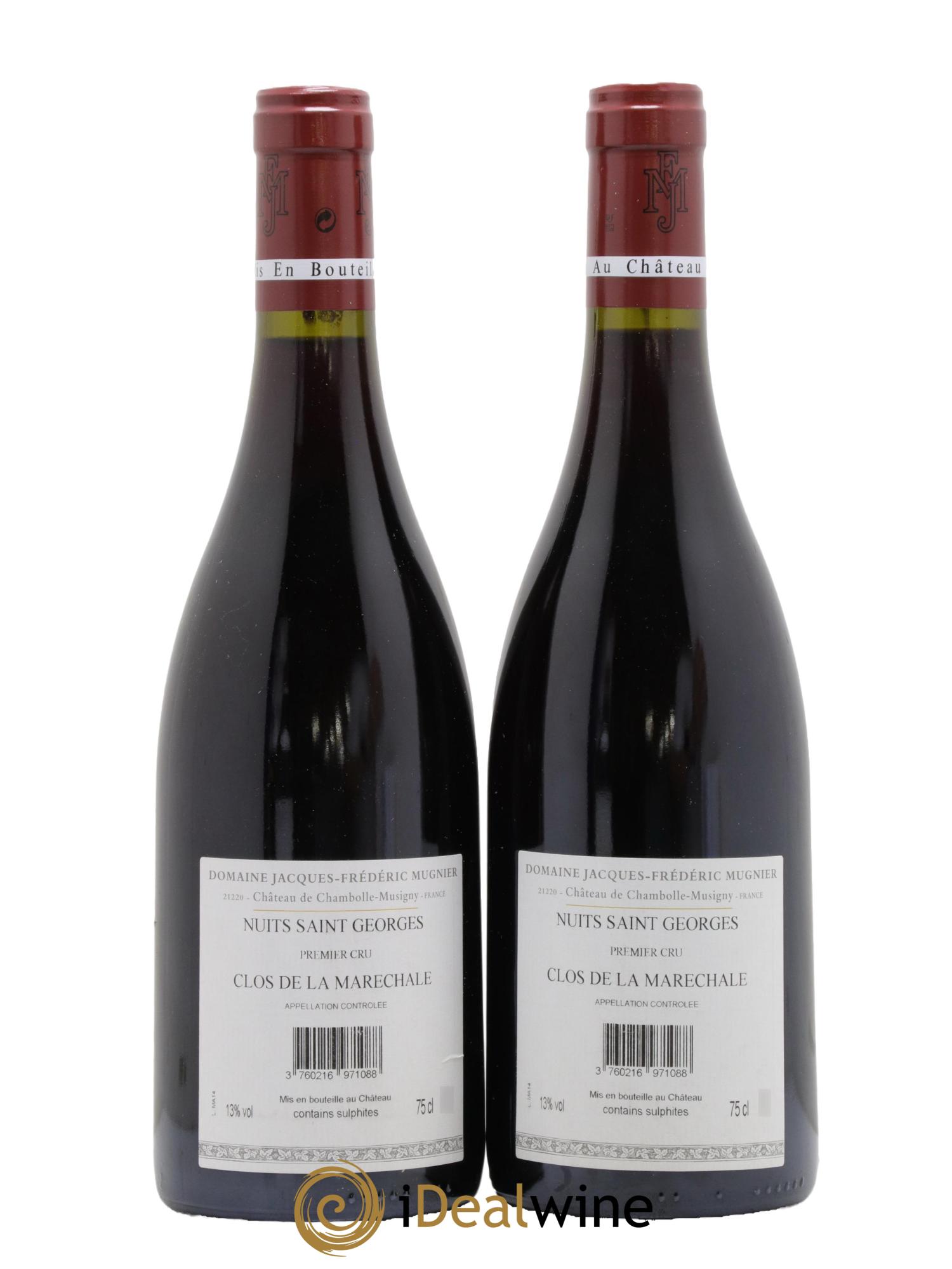 Nuits-Saint-Georges 1er Cru Clos de La Maréchale Jacques-Frédéric Mugnier 2014 - Posten von 2 Flaschen - 1