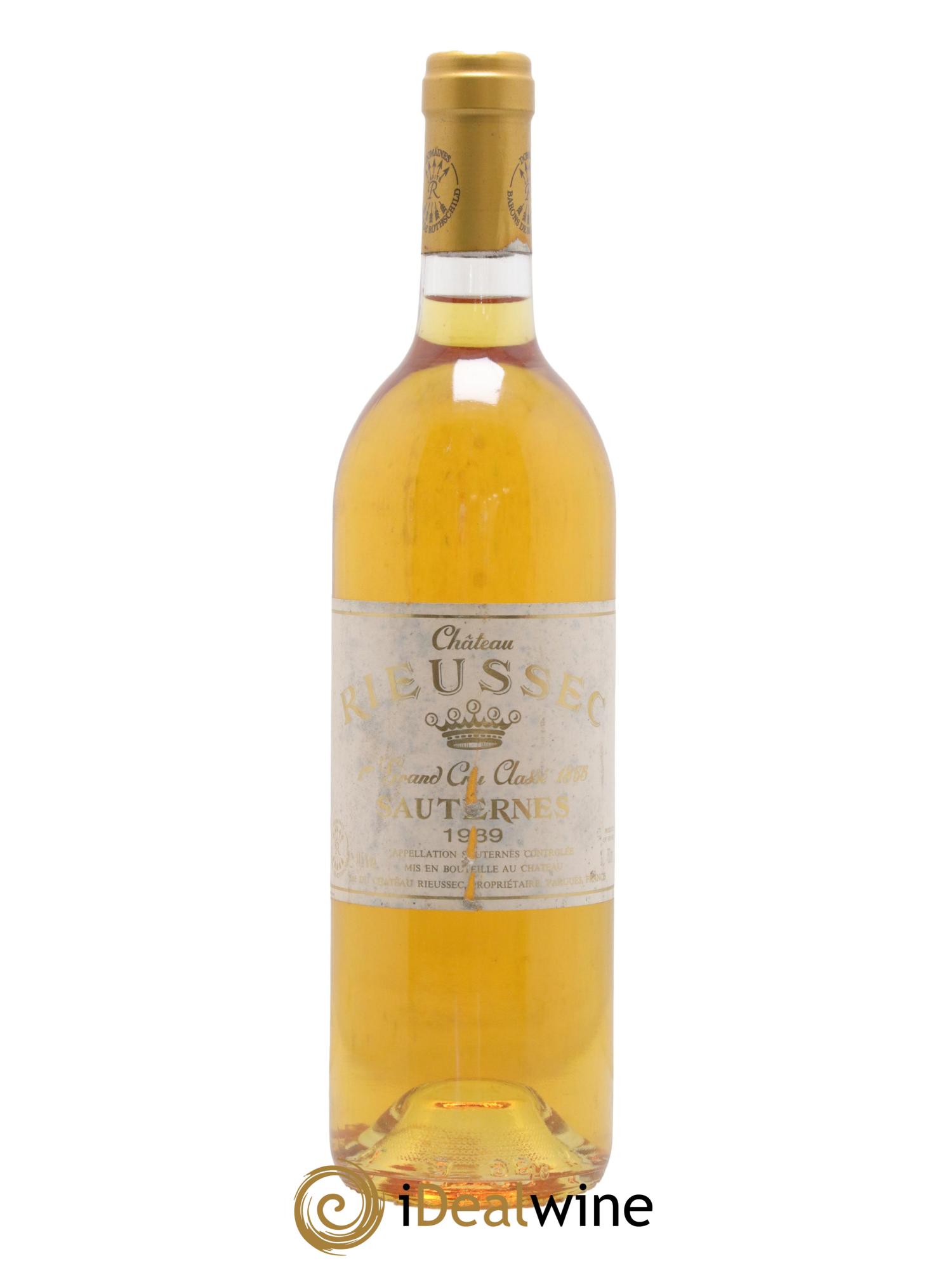 Château Rieussec 1er Grand Cru Classé 1989 - Posten von 1 Flasche - 0