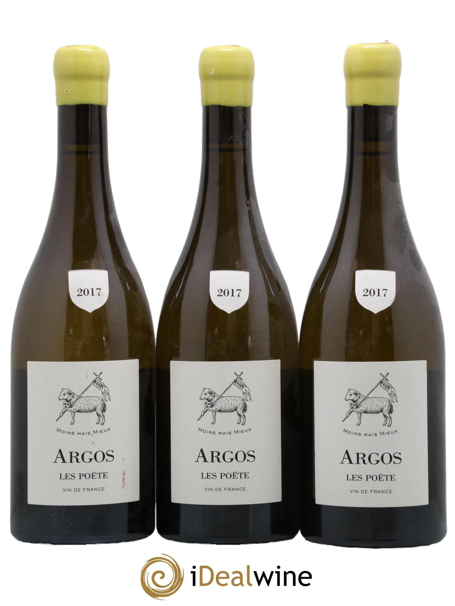 Vin de France (anciennement Quincy) Argos Les Poëte 2017 - Lot de 3 bouteilles - 0