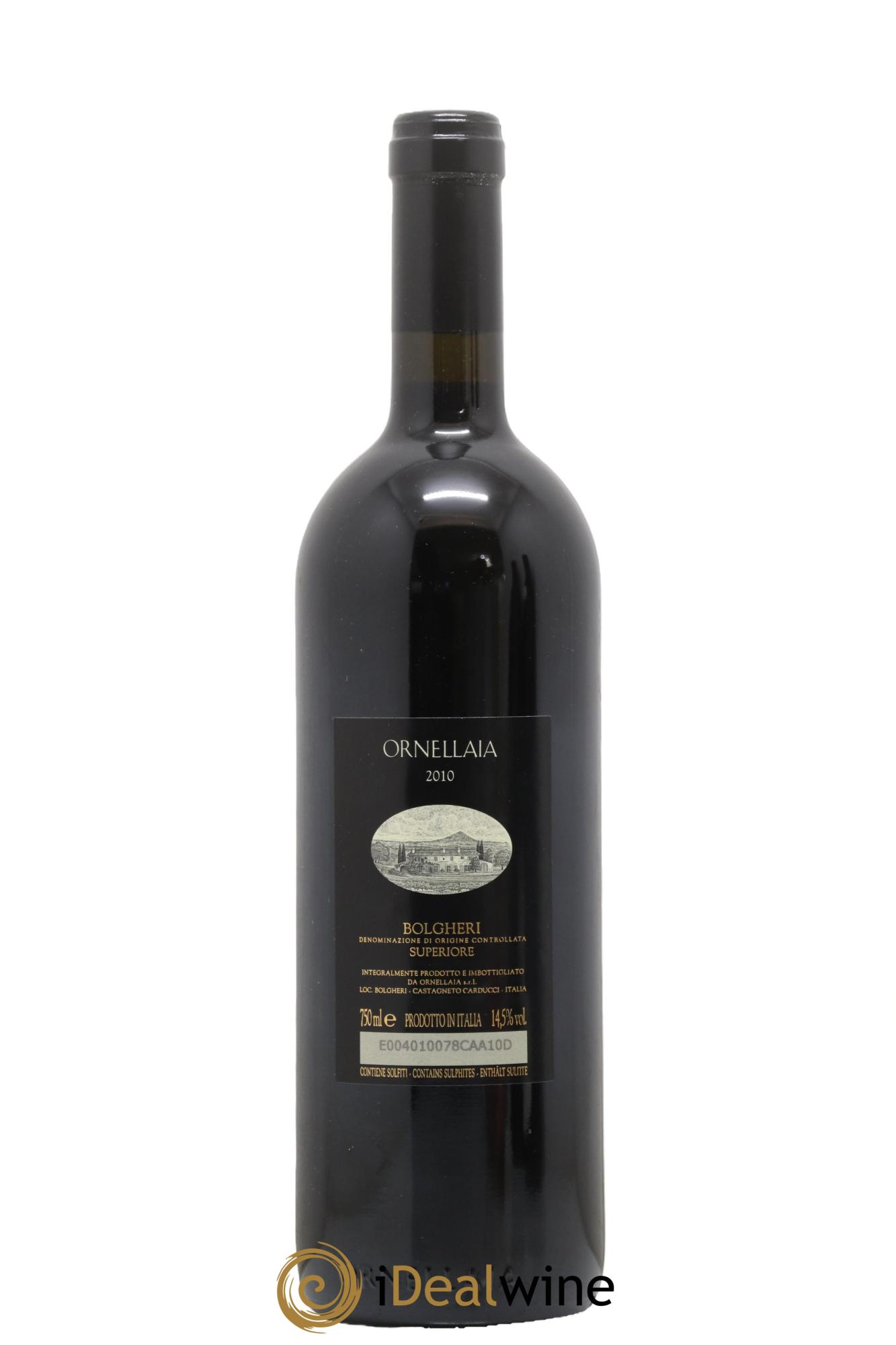 Bolgheri DOC Superiore Ornellaia Tenuta Dell'Ornellaia - Frescobaldi 2010 - Lot of 1 bottle - 1