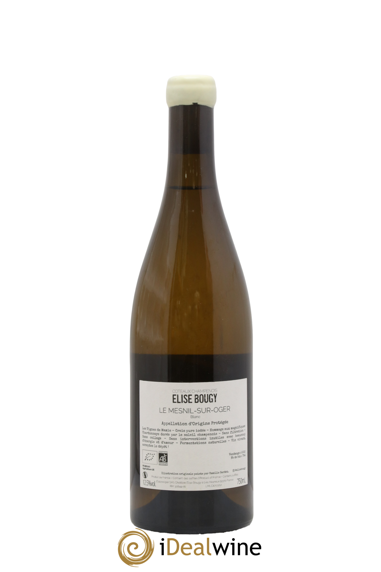 Coteaux Champenois Ne pas faire sans blanc Elise Bougy 2022 - Lot de 1 bouteille - 1