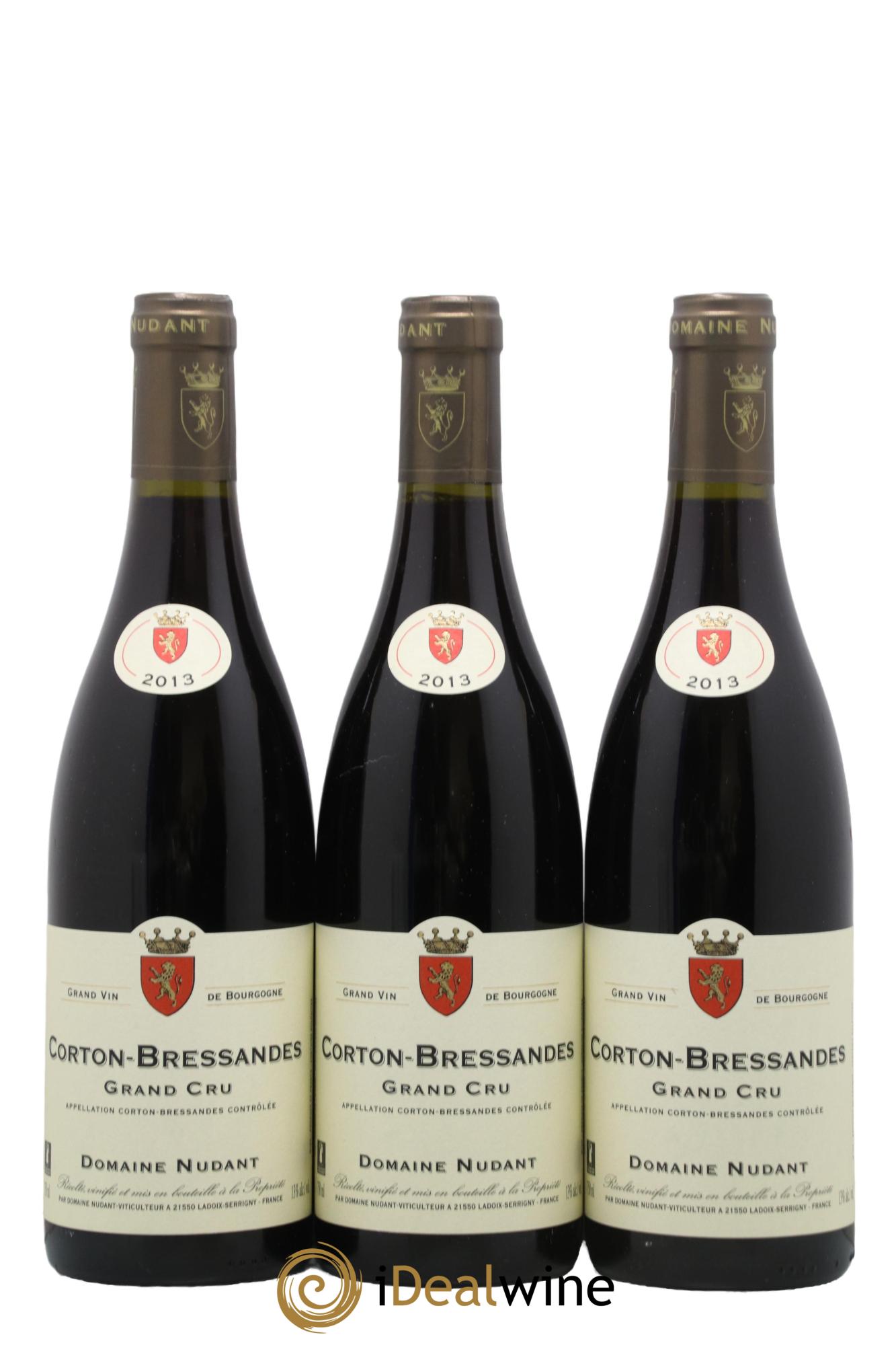 Corton Grand Cru Les Bressandes Nudant 2013 - Lot de 3 bouteilles - 0