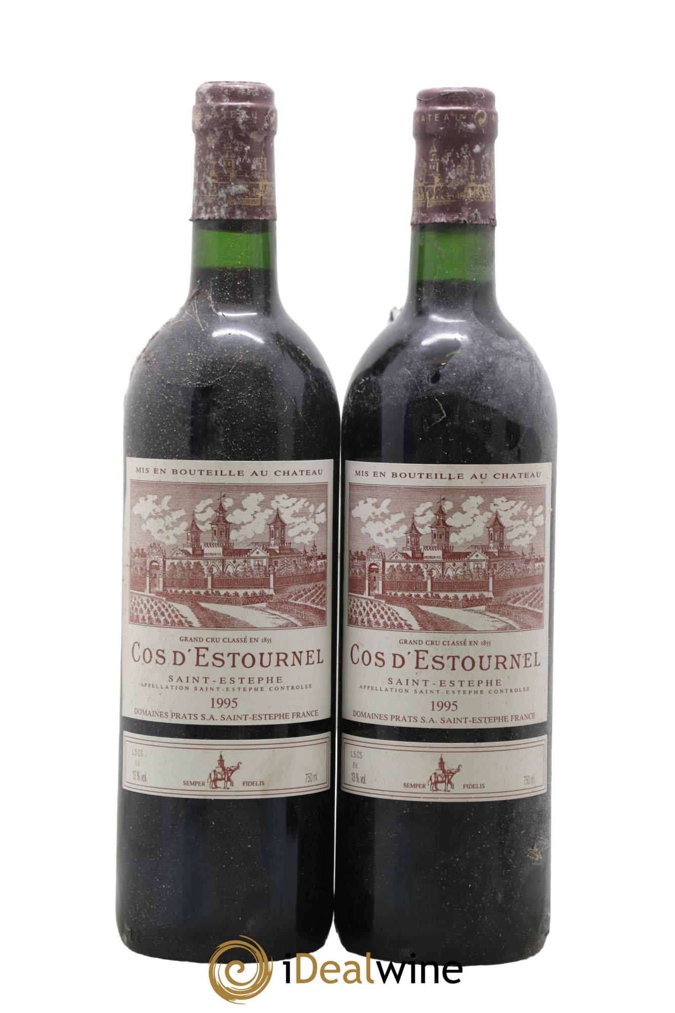 Cos d'Estournel 2ème Grand Cru Classé 1995 - Posten von 2 Flaschen - 0