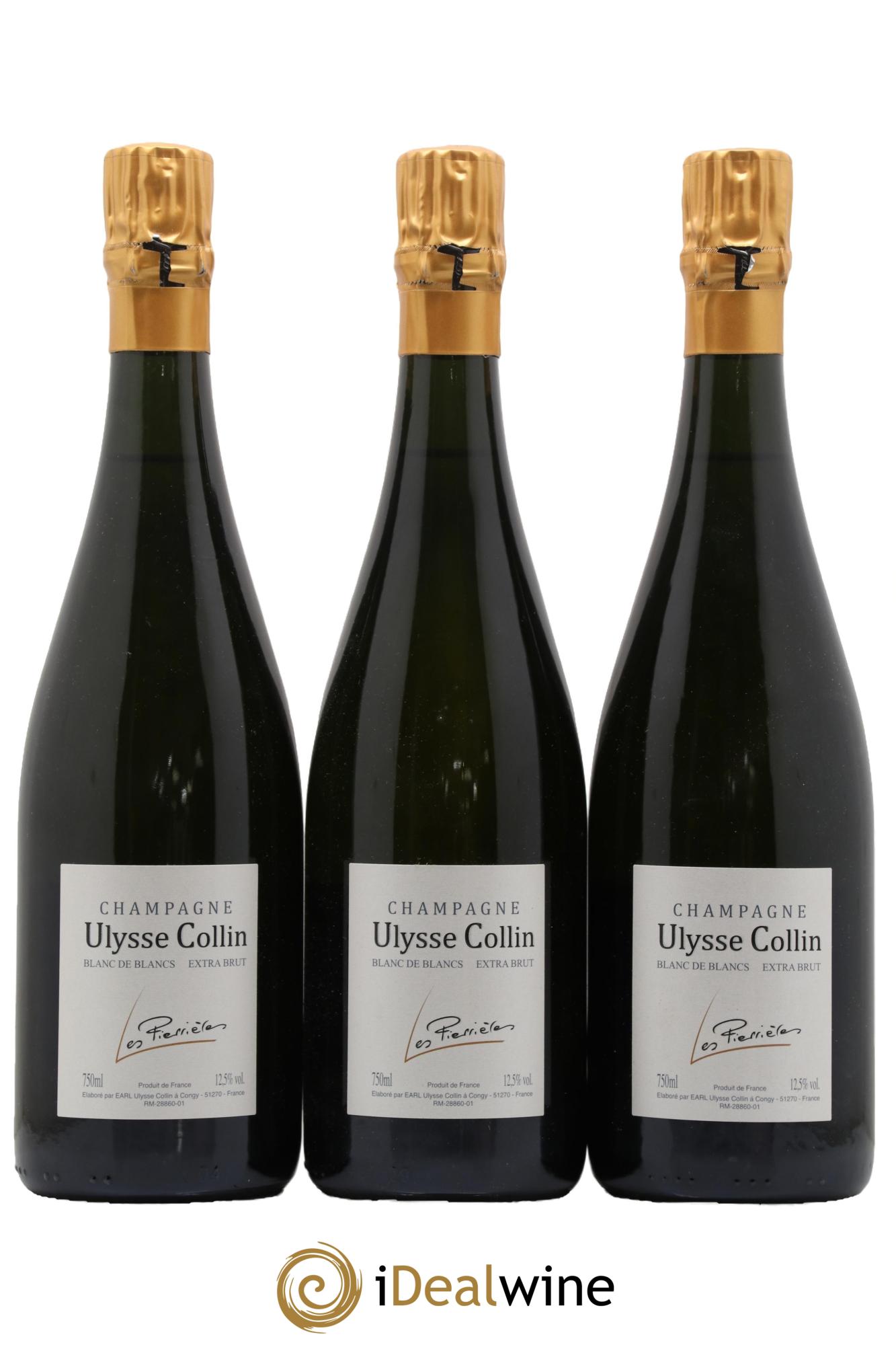 Les Pierrières Blancs de Blancs Extra-Brut Ulysse Collin - Lot de 3 bouteilles - 0