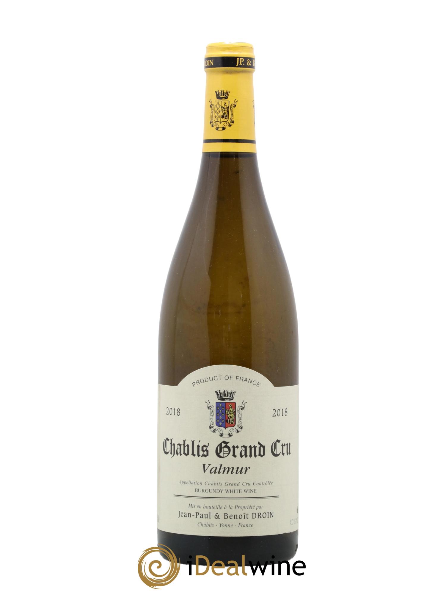 Chablis Grand Cru Valmur Jean-Paul & Benoît Droin (Domaine) 2018 - Posten von 1 Flasche - 0