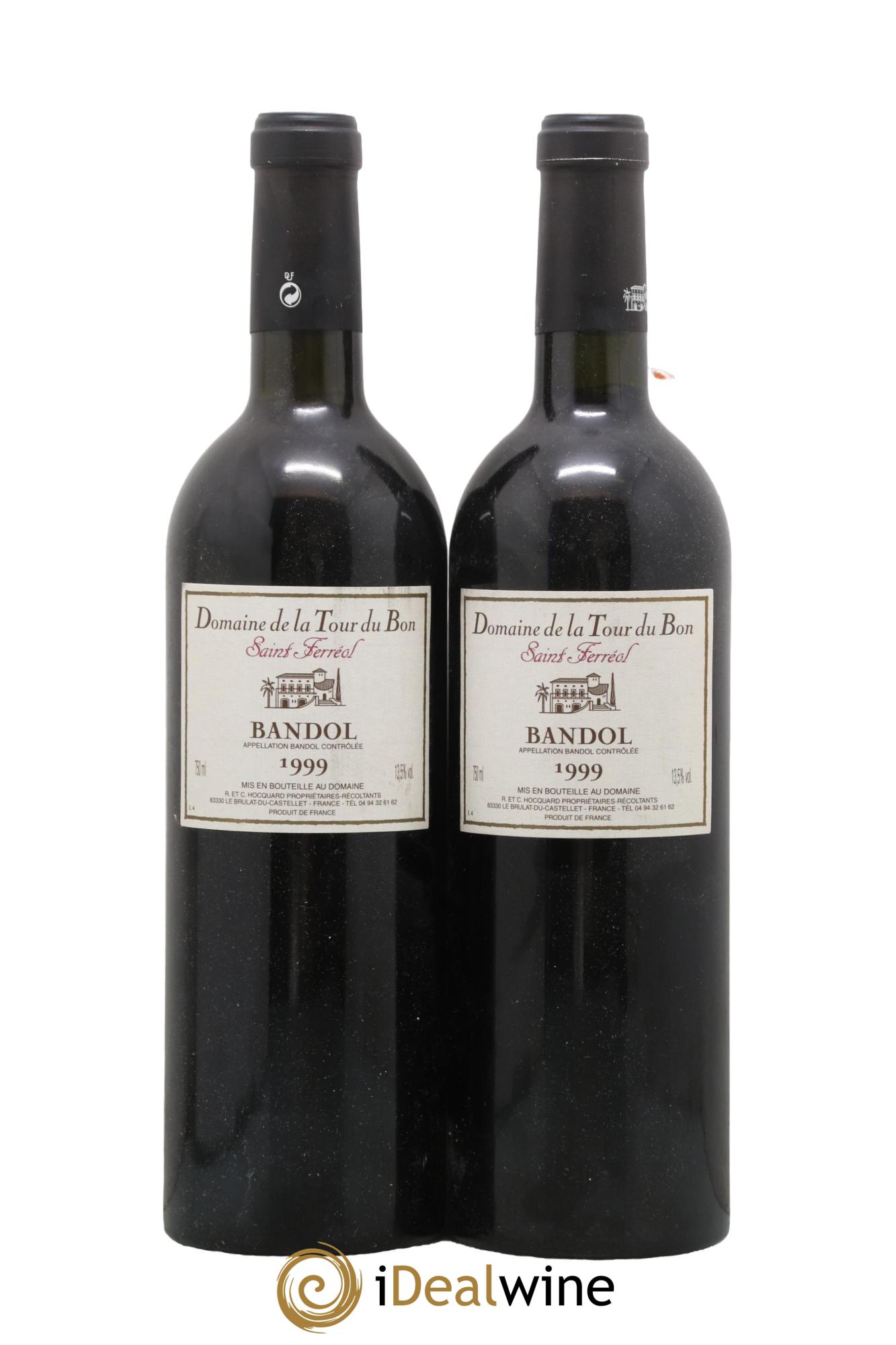 Bandol La Tour du Bon Saint Ferréol Agnès Henry 1999 - Lot de 2 bouteilles - 0
