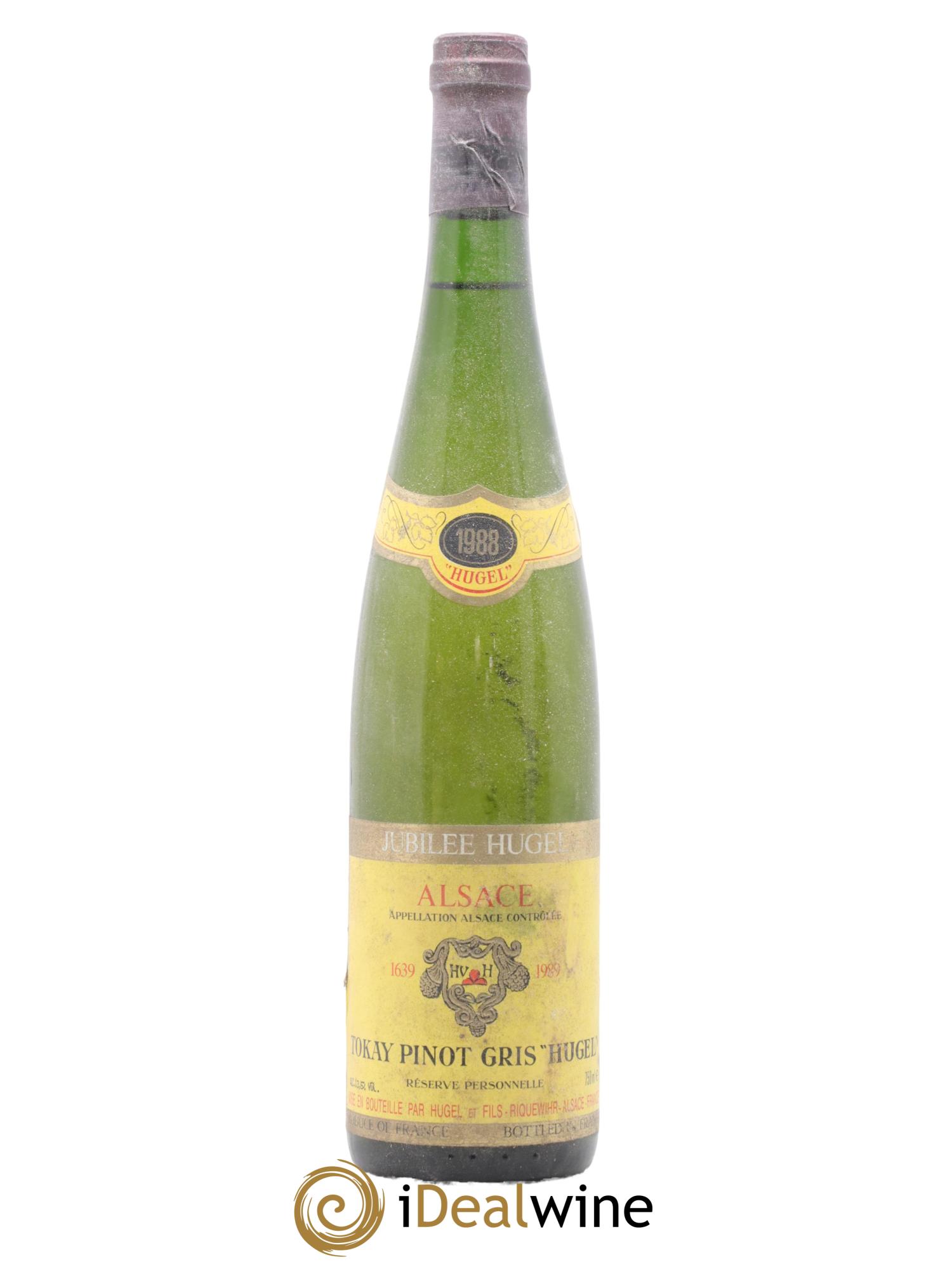 Pinot Gris (Tokay) Réserve Personnelle Jubilee Hugel (Domaine) 1988 - Lot de 1 bouteille - 0