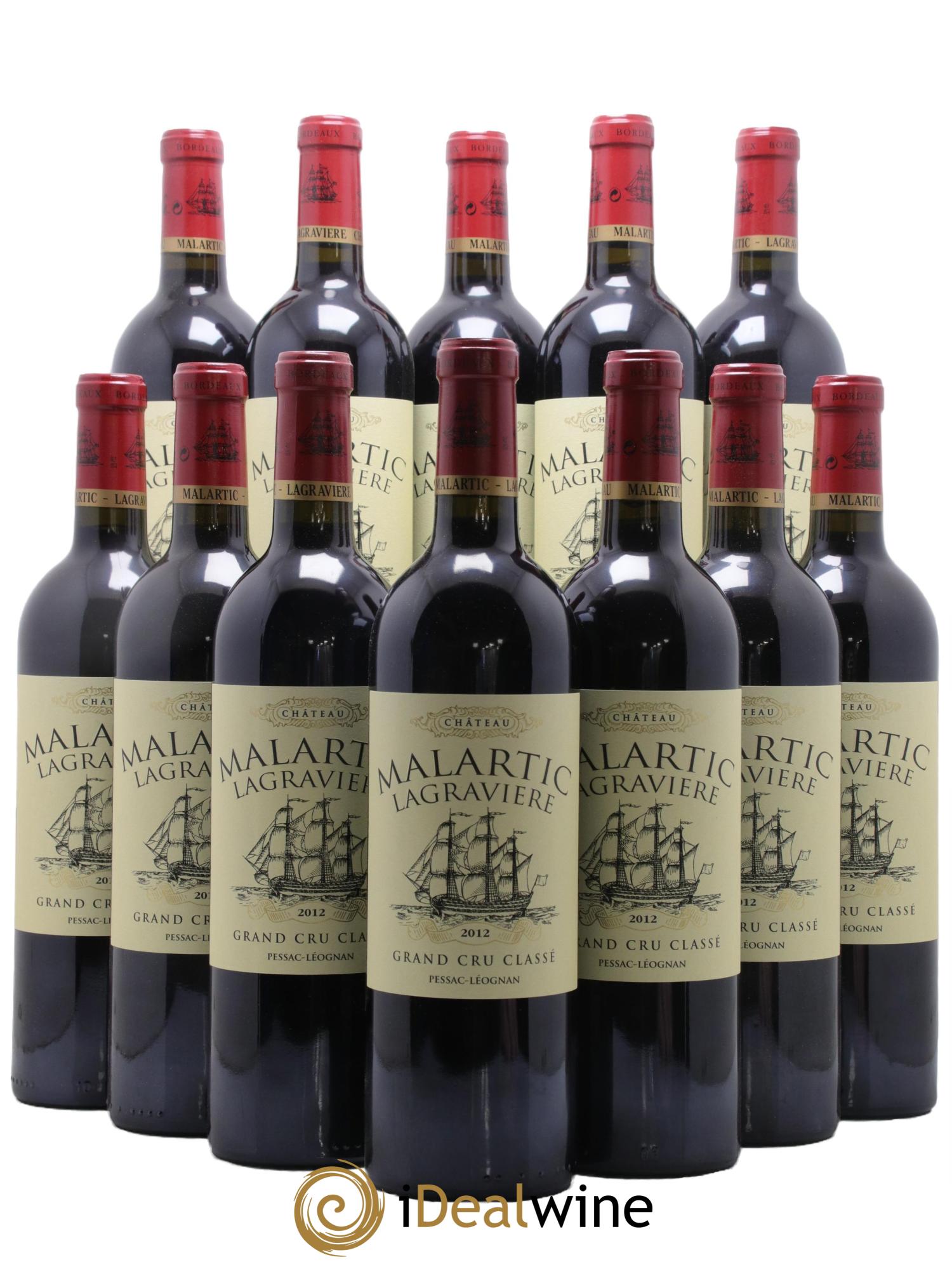 Château Malartic-Lagravière Cru Classé de Graves 2012 - Lot de 12 bouteilles - 0