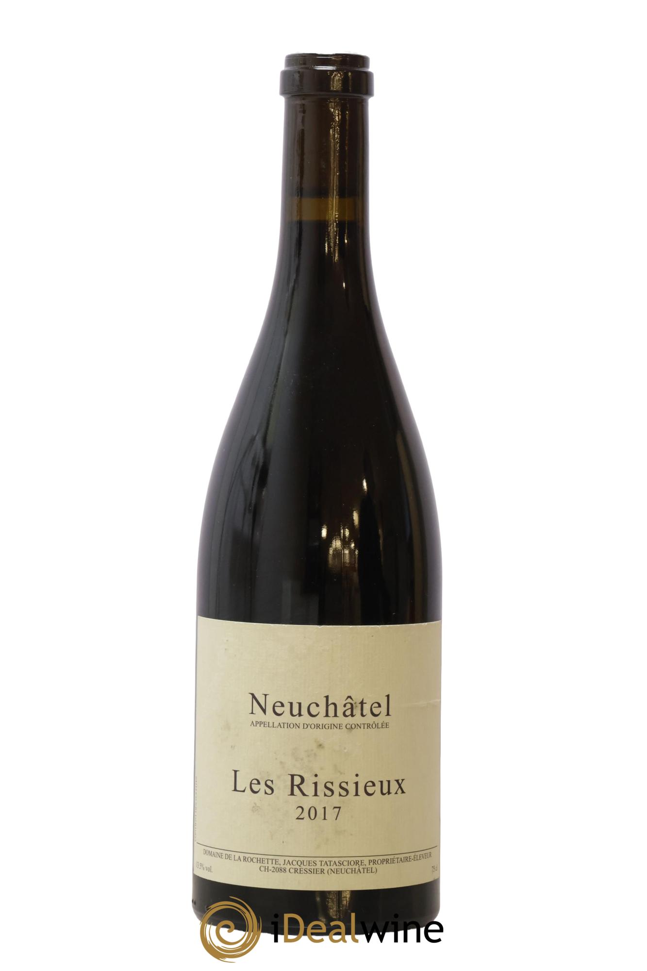 Neuchâtel Les Rissieux Jacques Tatasciore Domaine de la Rochette Suisse Neuchatel Les Rissieux Domaine De La Rochette 2017 - Lot de 1 bouteille - 0