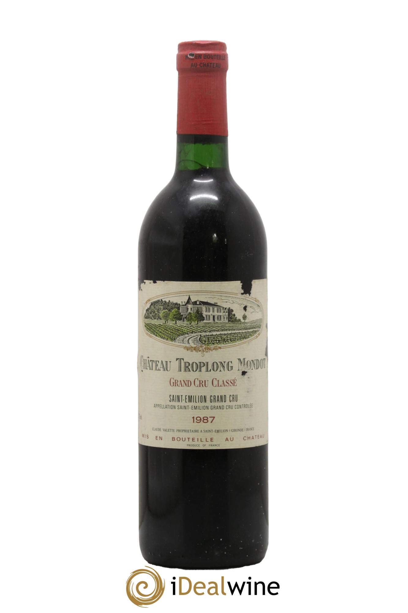 Château Troplong Mondot 1er Grand Cru Classé B 1987 - Lotto di 1 bottiglia - 0