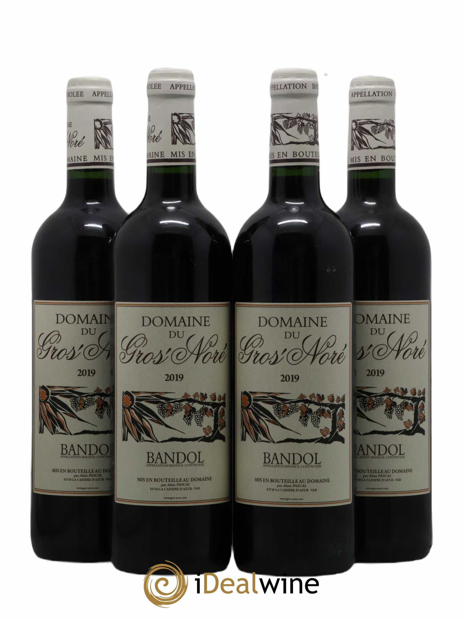 Bandol Gros Noré (Domaine du) Alain Pascal 2019 - Lot de 4 bouteilles - 0