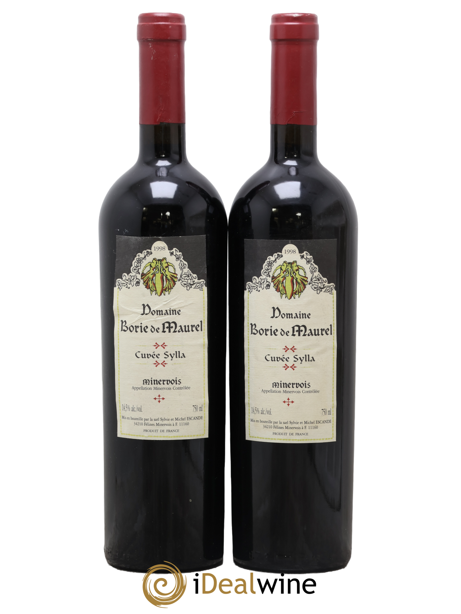 Minervois Cuvée Sylla Borie de Maurel (Domaine) 1998 - Lot de 2 bouteilles - 0