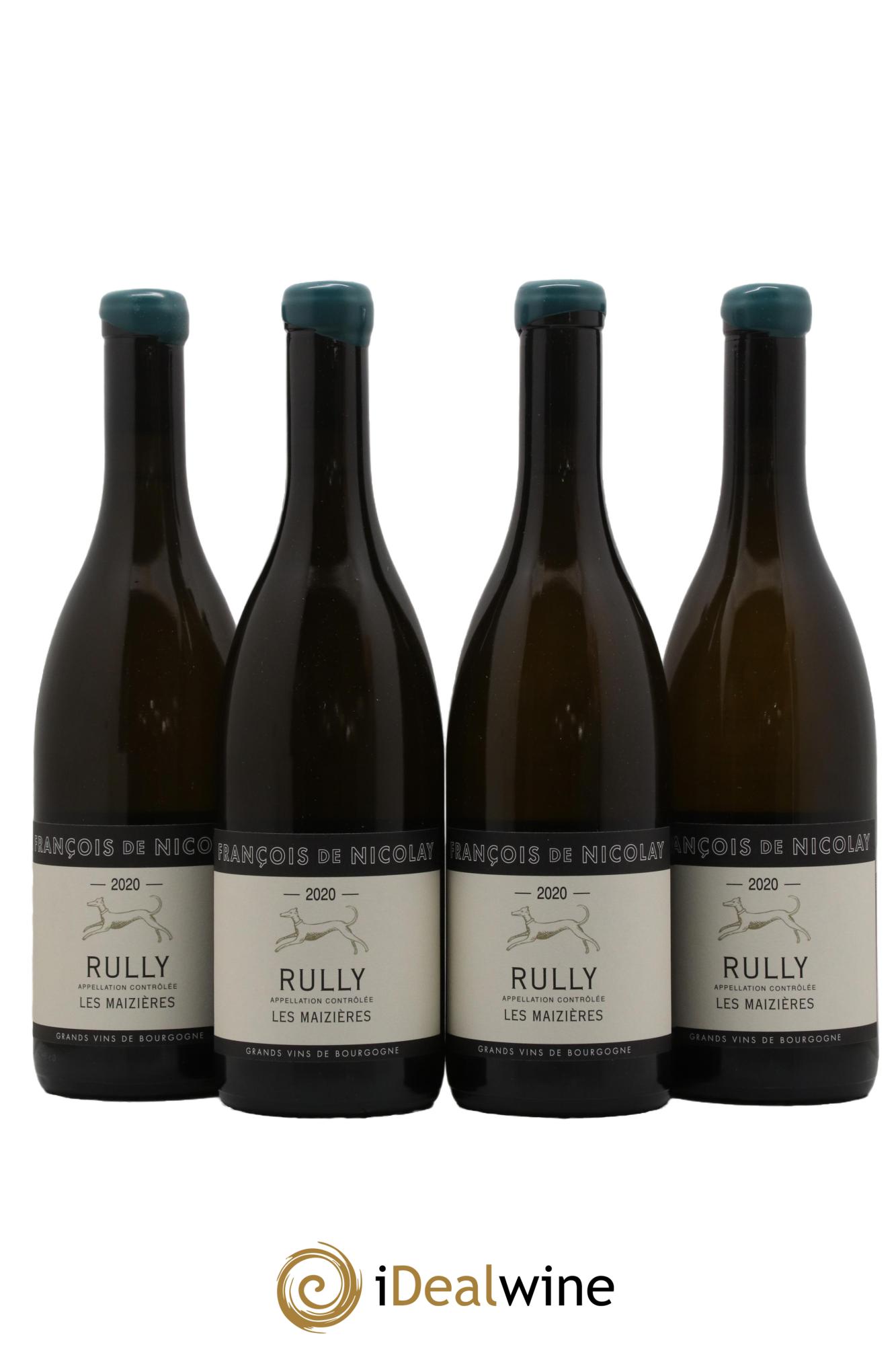 Rully Les Maizières François de Nicolay 2020 - Lot de 4 bouteilles - 0