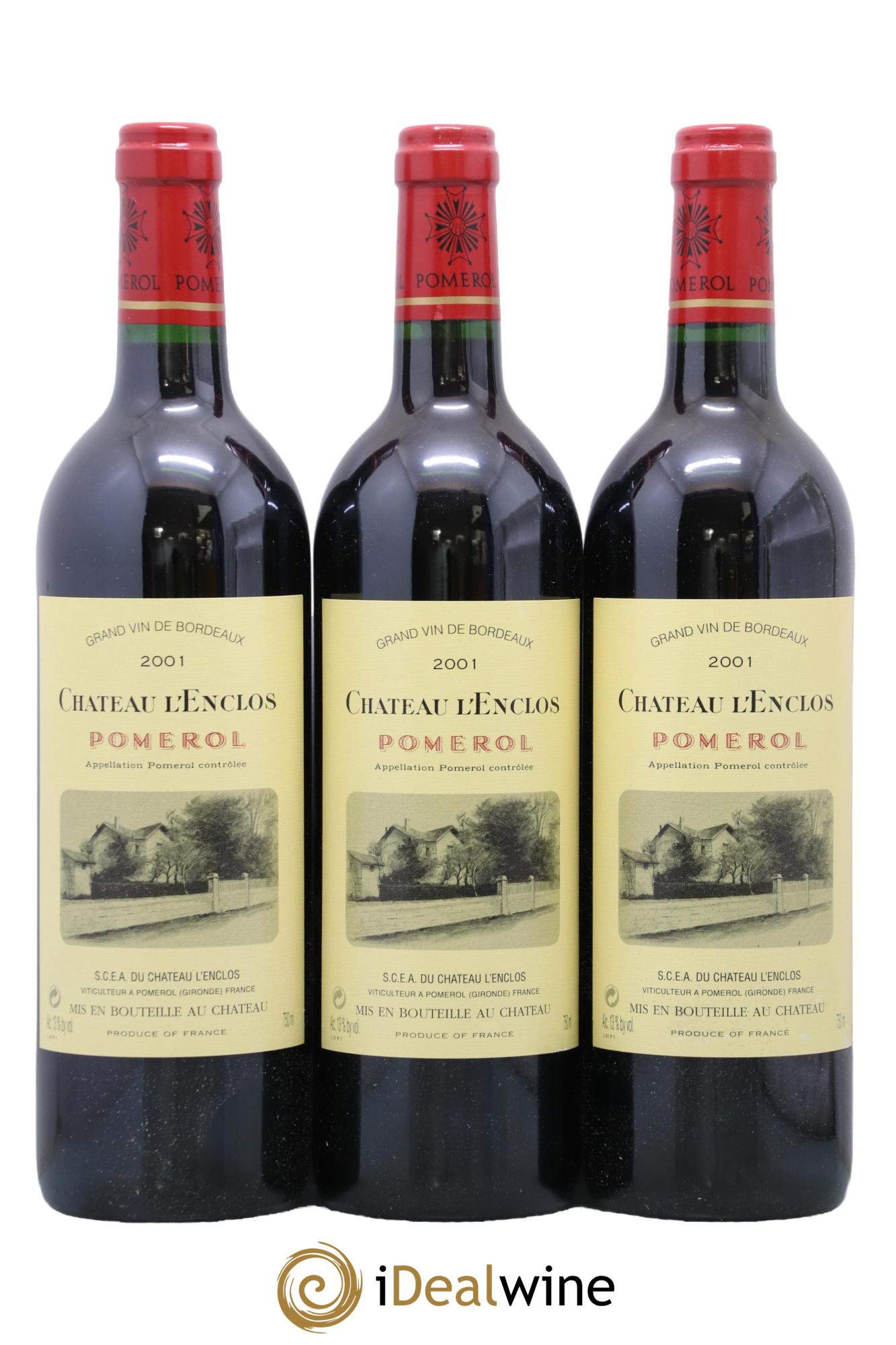 Château l' Enclos 2001 - Posten von 3 Flaschen - 0