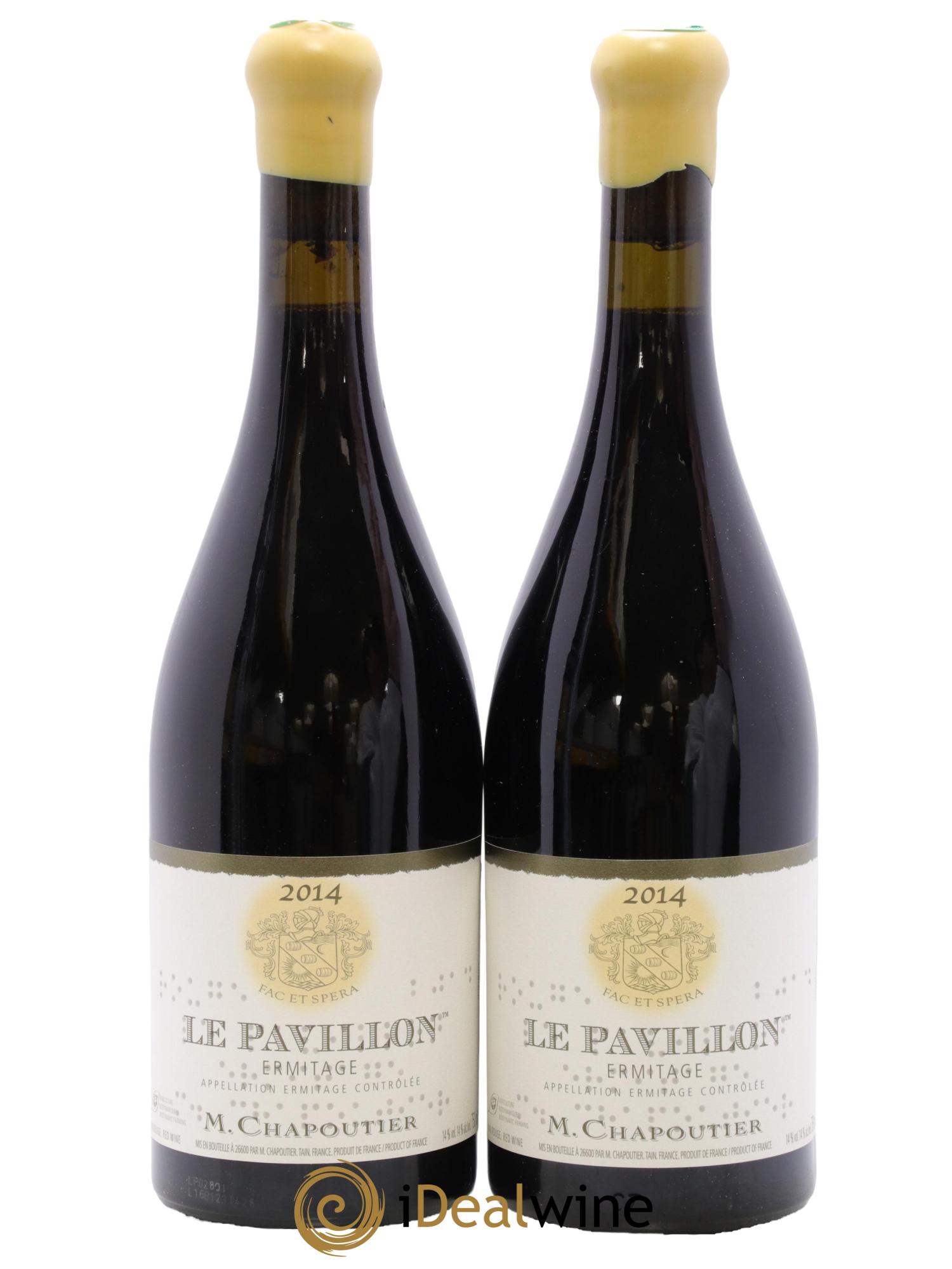 Hermitage Ermitage Le Pavillon Chapoutier 2014 - Lot of 2 bottles - 0